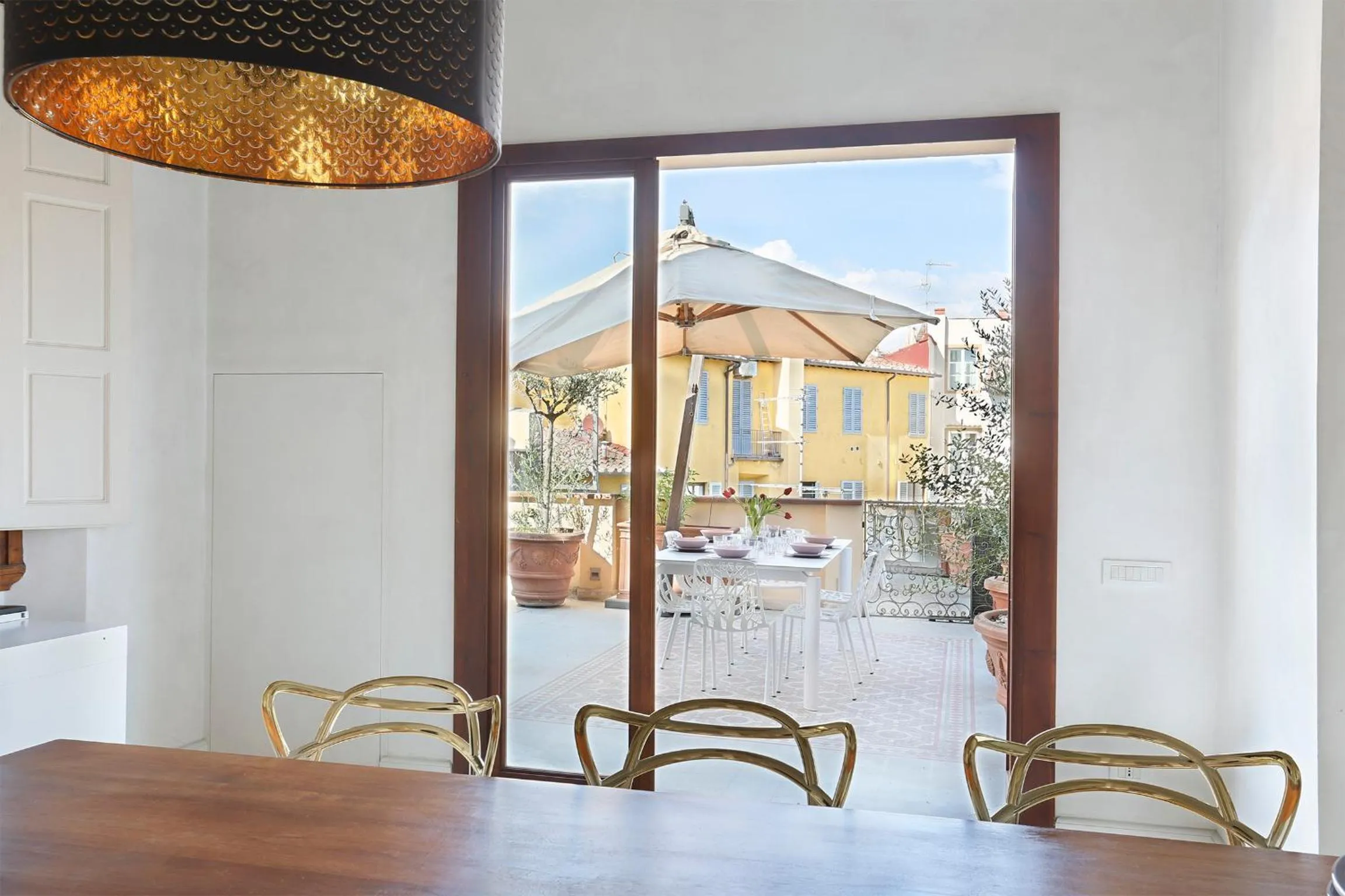 Balcony/Terrace in LUXURY suite with amazing Terrace in Florence-hosted by Sweetstay