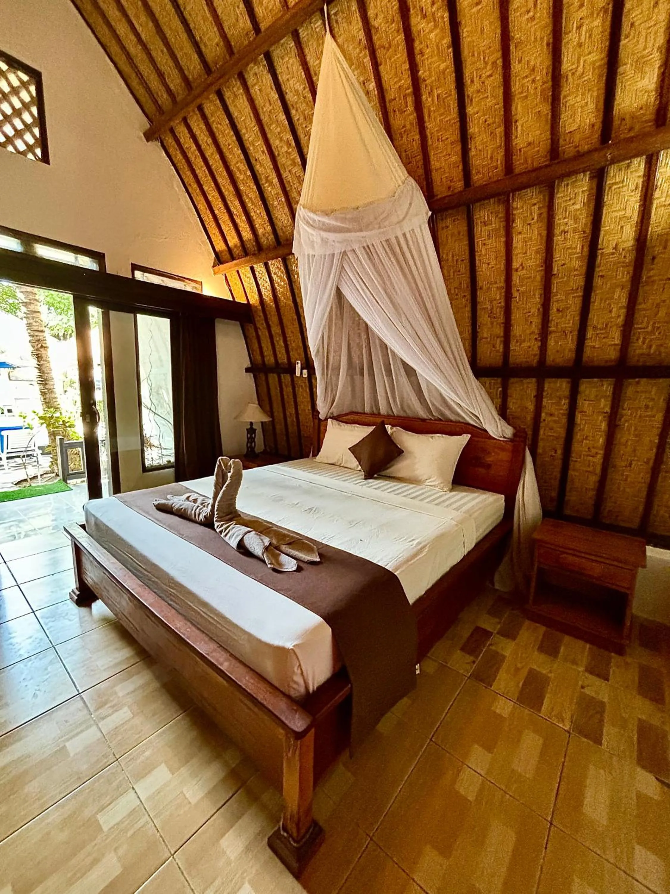 Bed in Alibaba Bungalows
