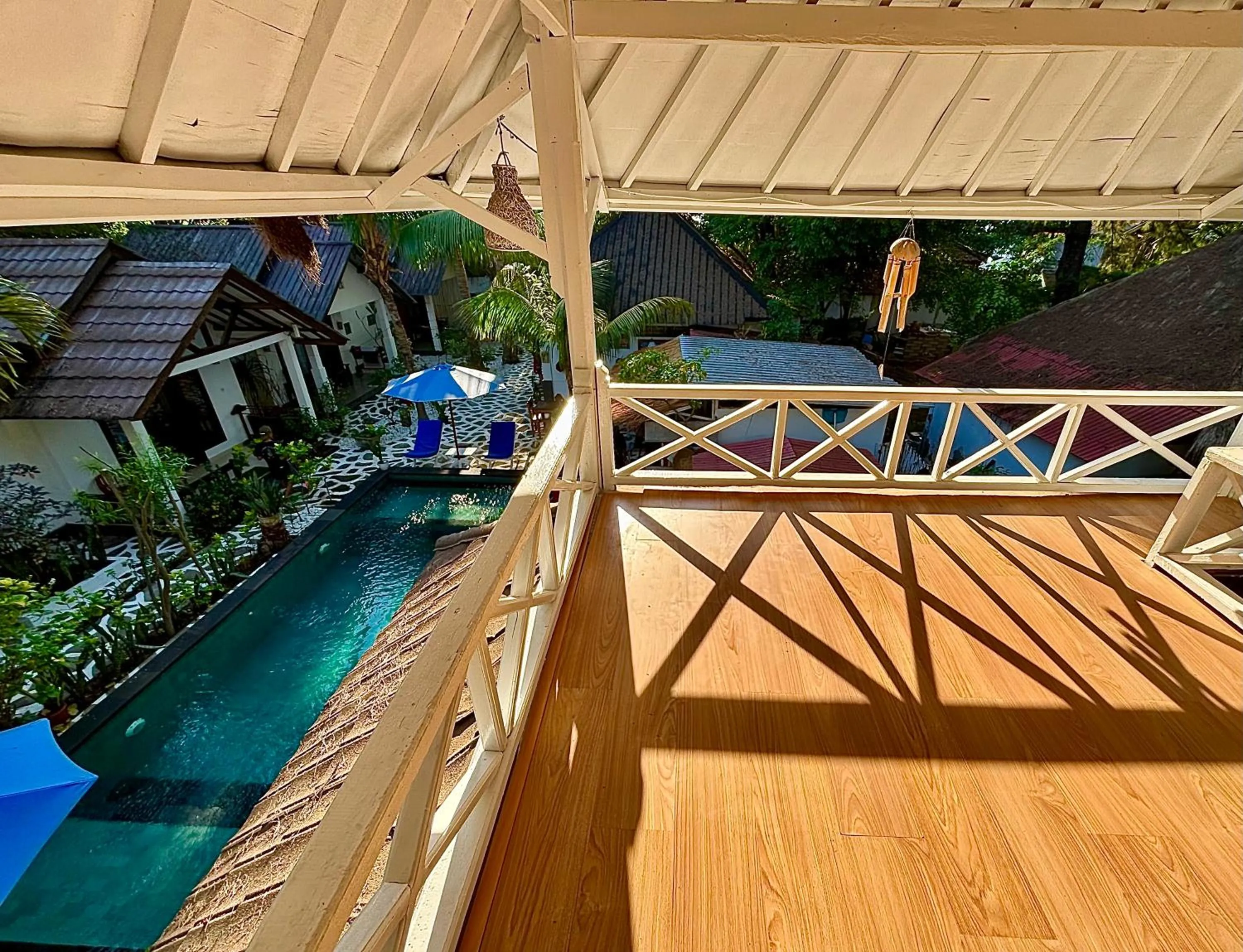 Balcony/Terrace in Alibaba Bungalows