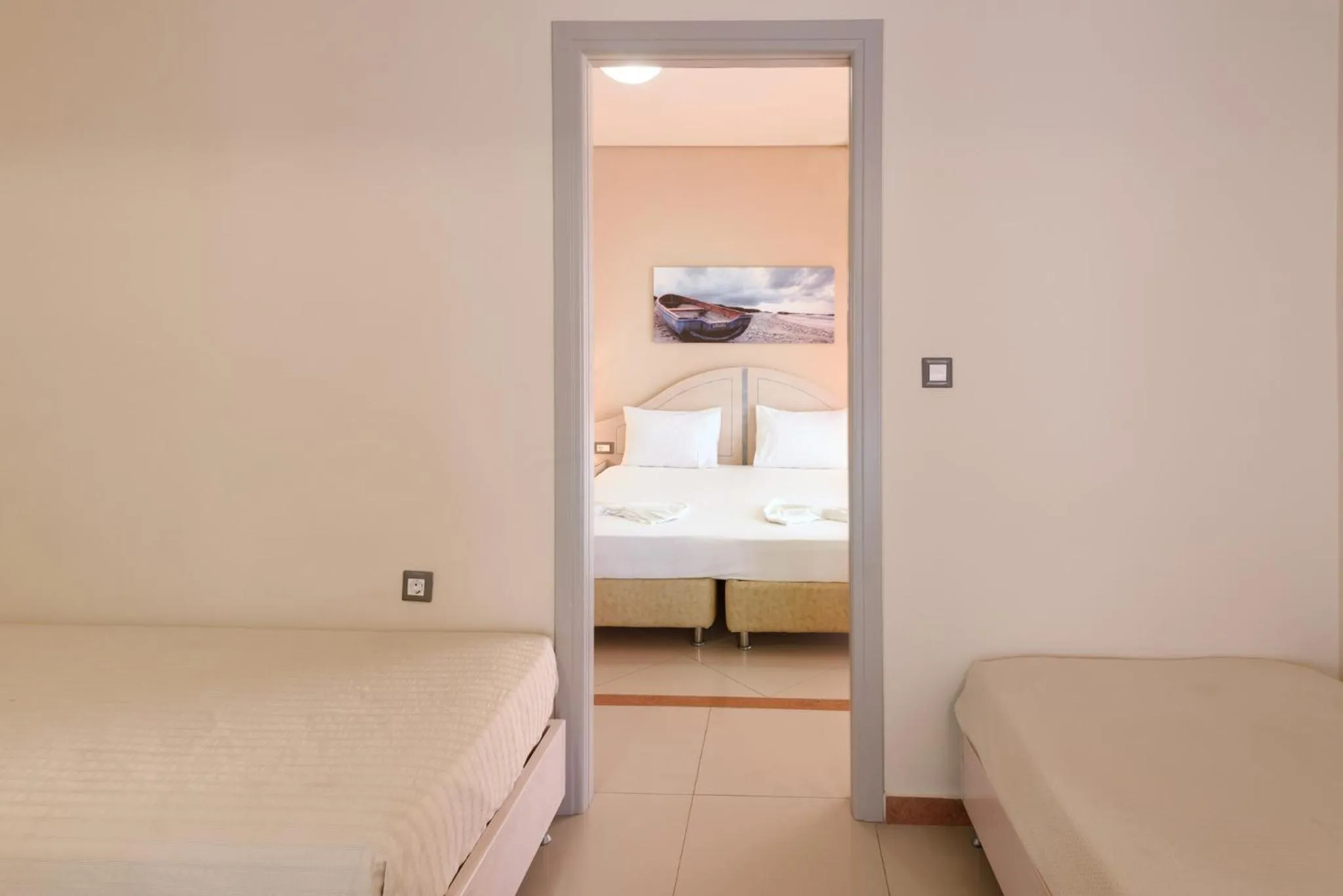 Bedroom, Bed in Hotel Poseidon