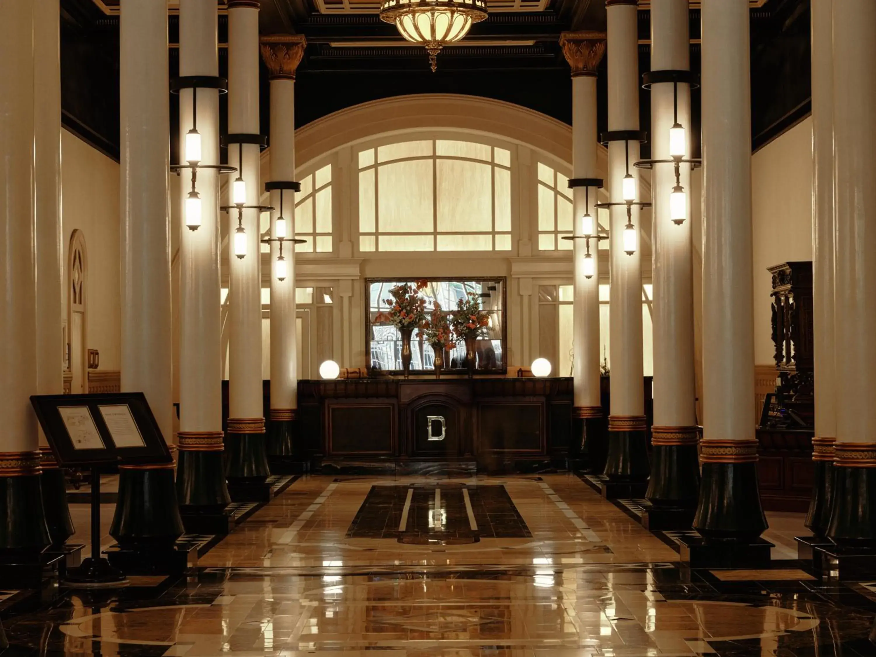Lobby or reception in The Driskill Lobby or reception in The Driskill
