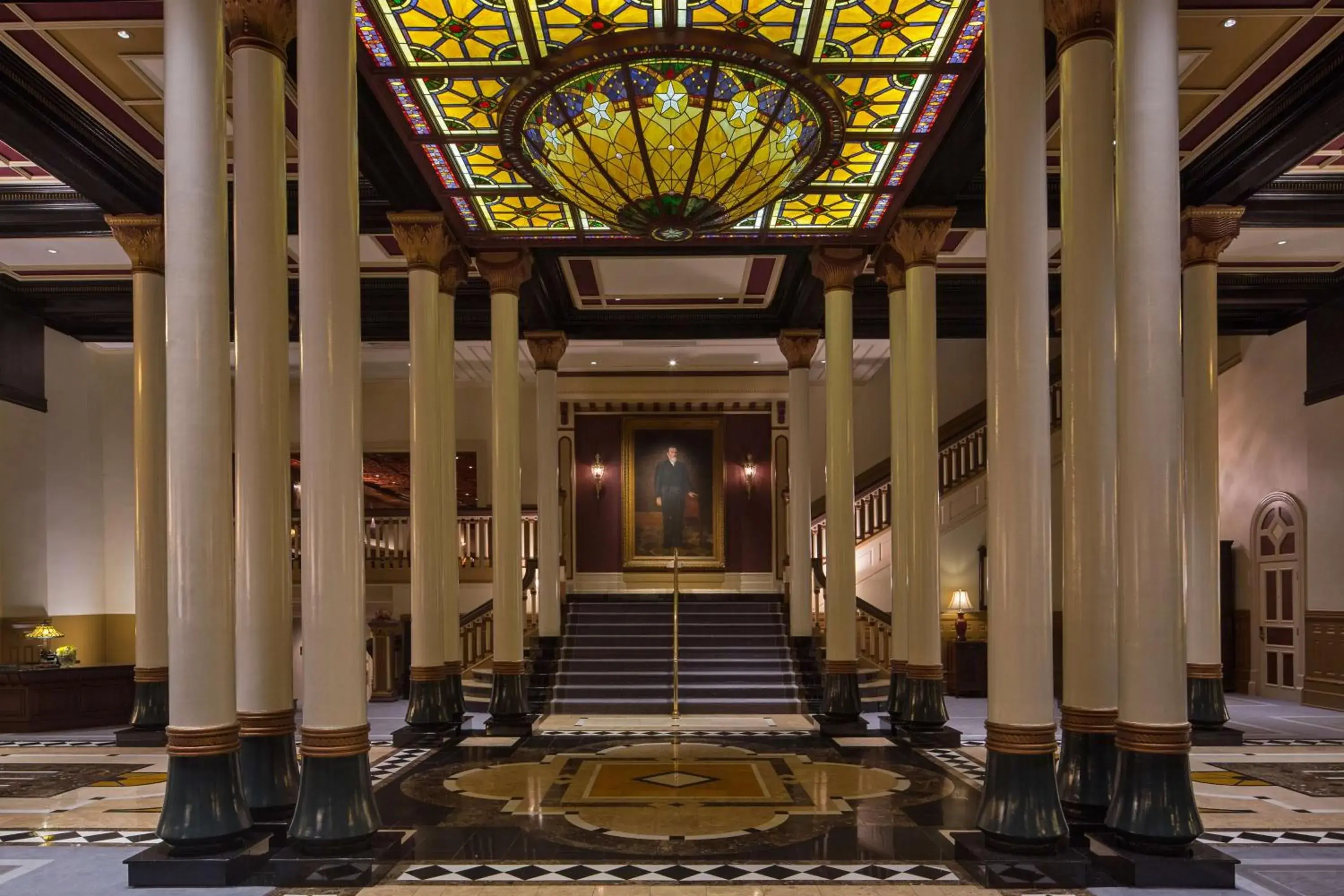 Lobby or reception in The Driskill Lobby or reception in The Driskill