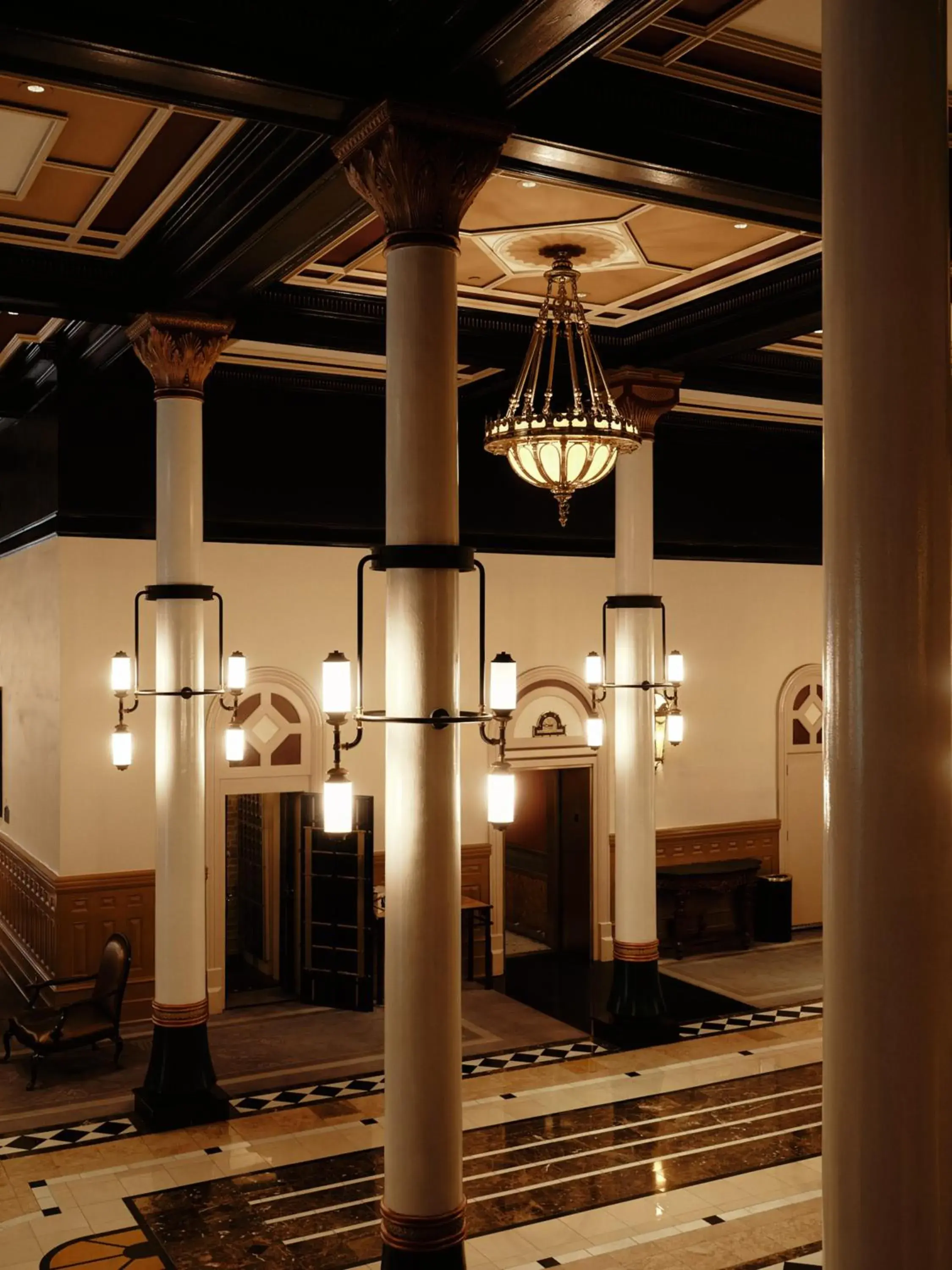 Lobby or reception in The Driskill Lobby or reception in The Driskill