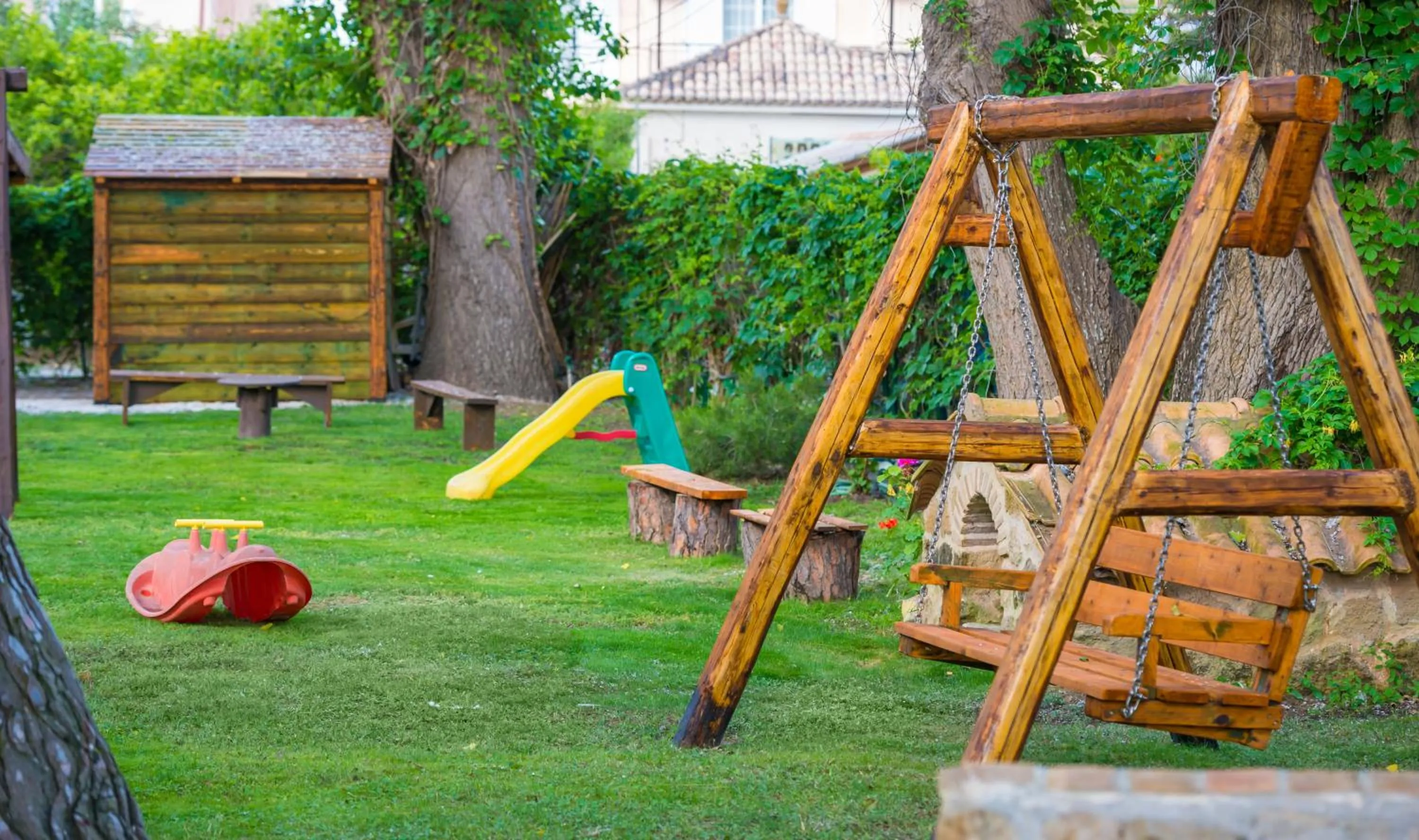 Children play ground in Zarkadis Beach Apartments