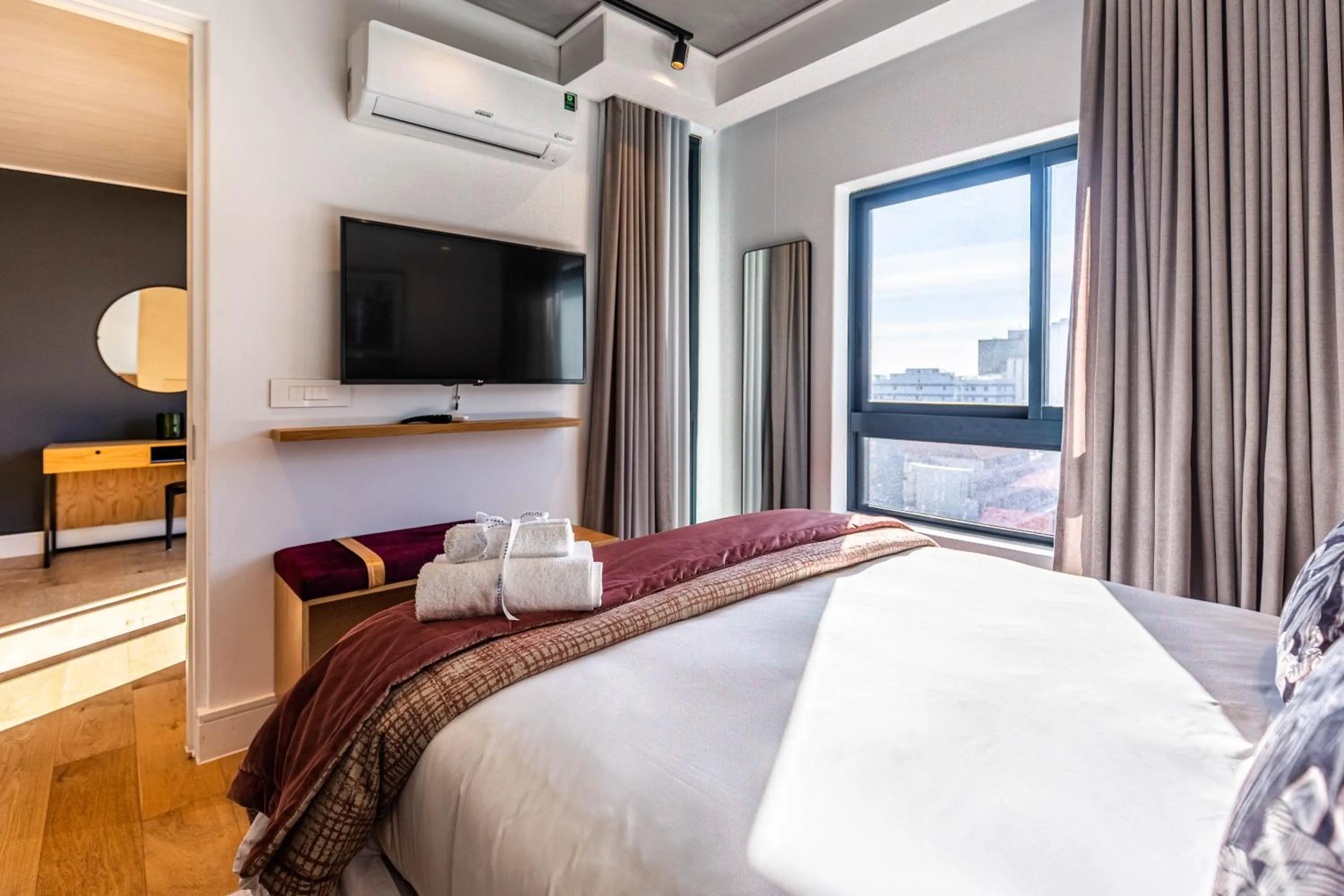 Bedroom, Bed in Latitude Aparthotel by Totalstay