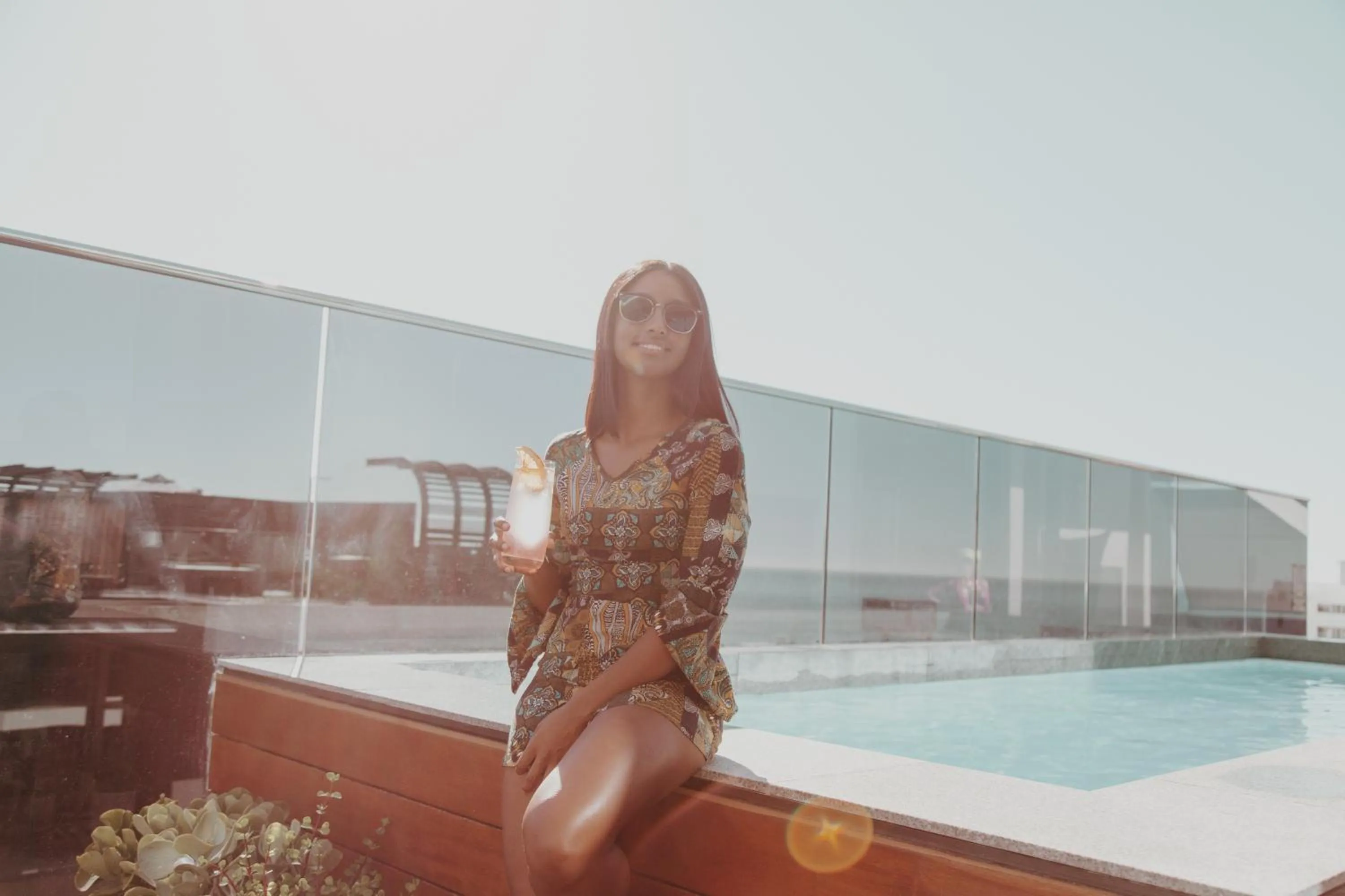 Swimming pool in Latitude Aparthotel by Totalstay