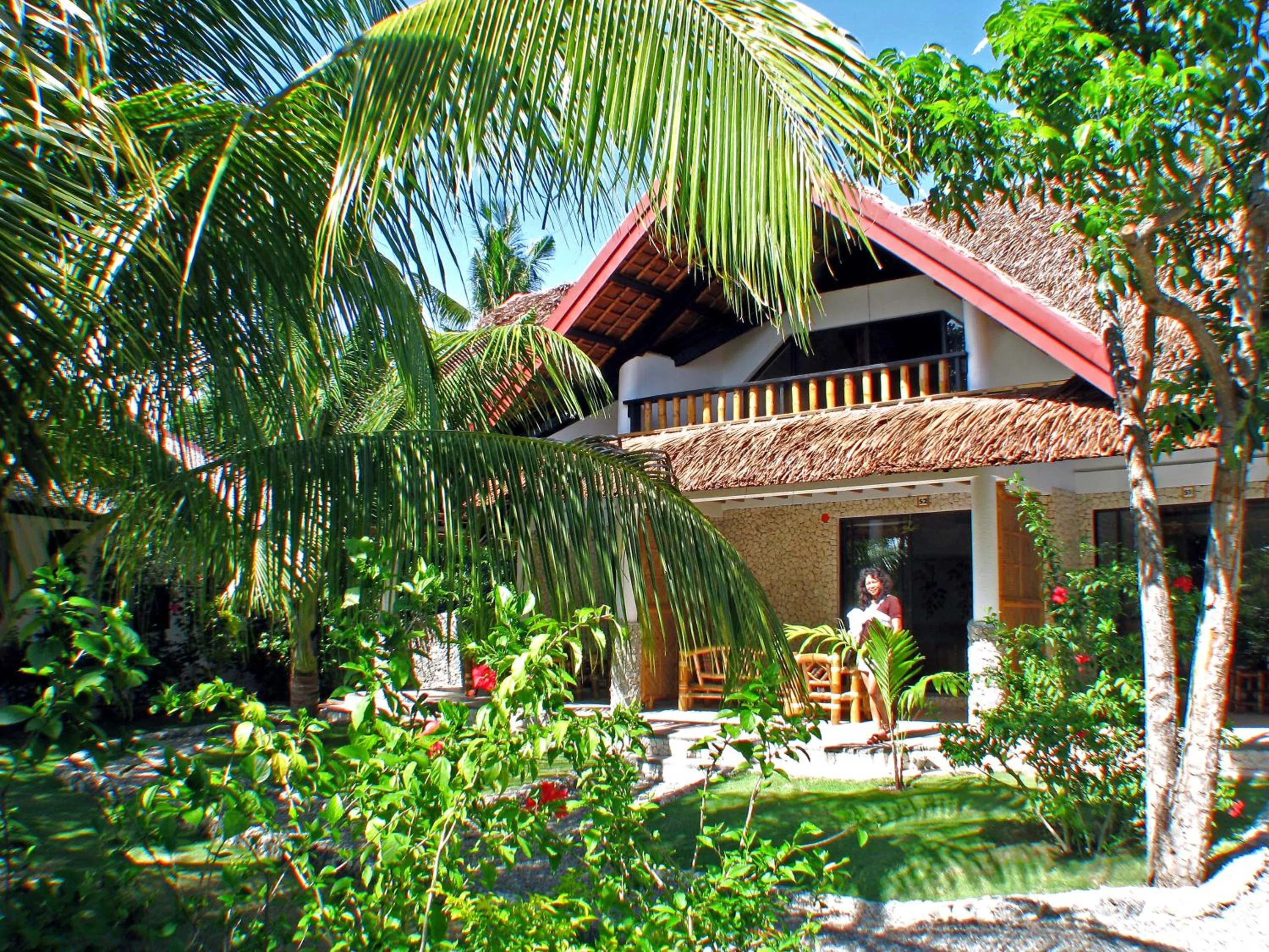 Facade/entrance in Dolphin House Resort Moalboal