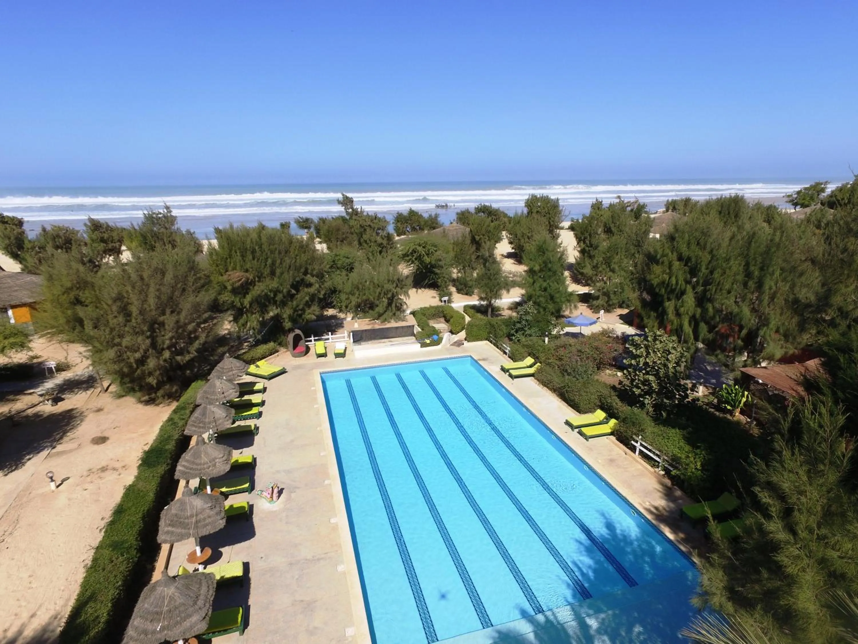 Pool view in Diamarek Hotel Sur La Plage