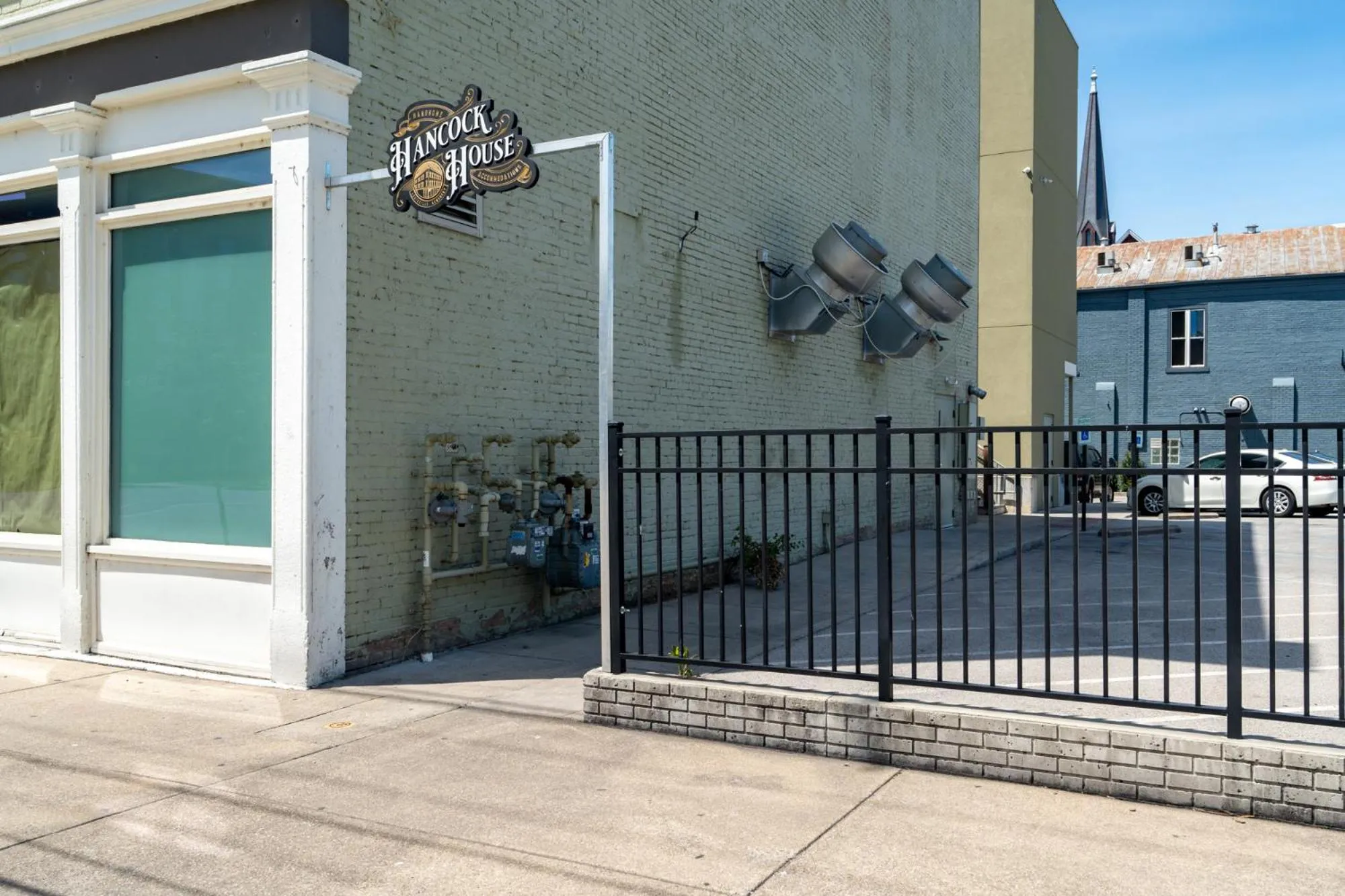 View (from property/room) in Hancock House