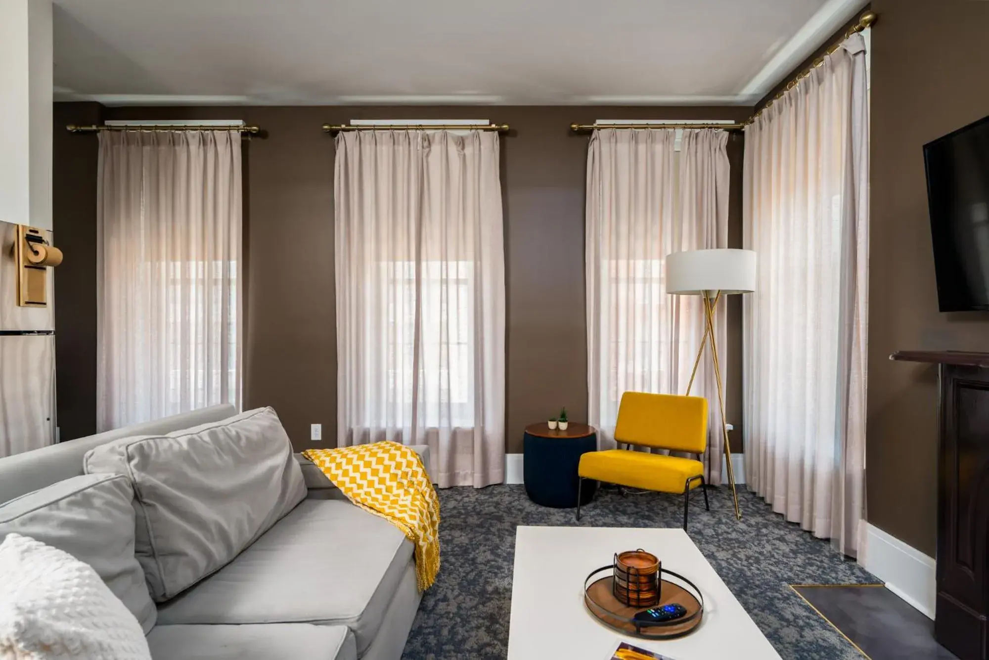 Living room in Hancock House Living room in Hancock House