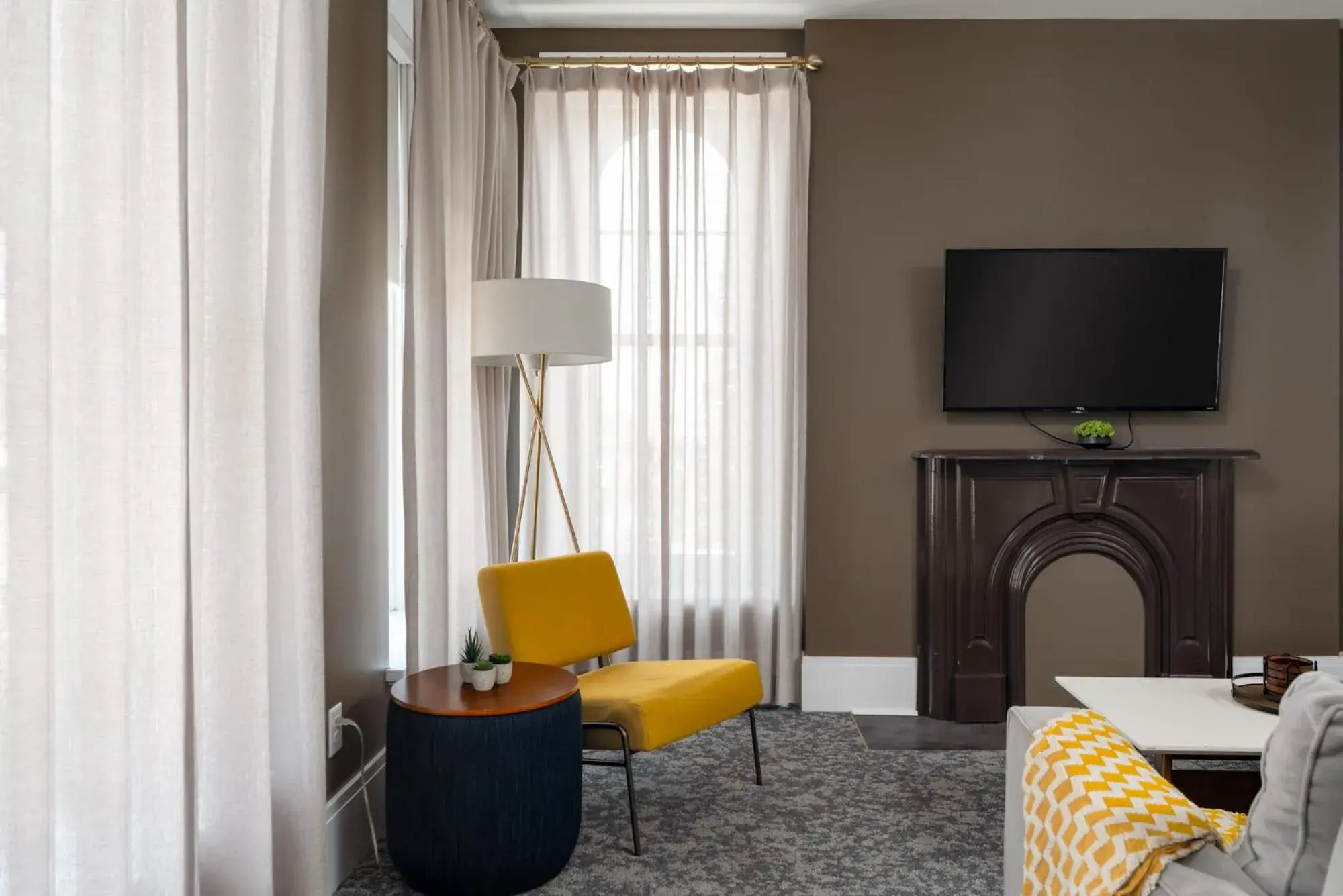 Living room in Hancock House Living room in Hancock House