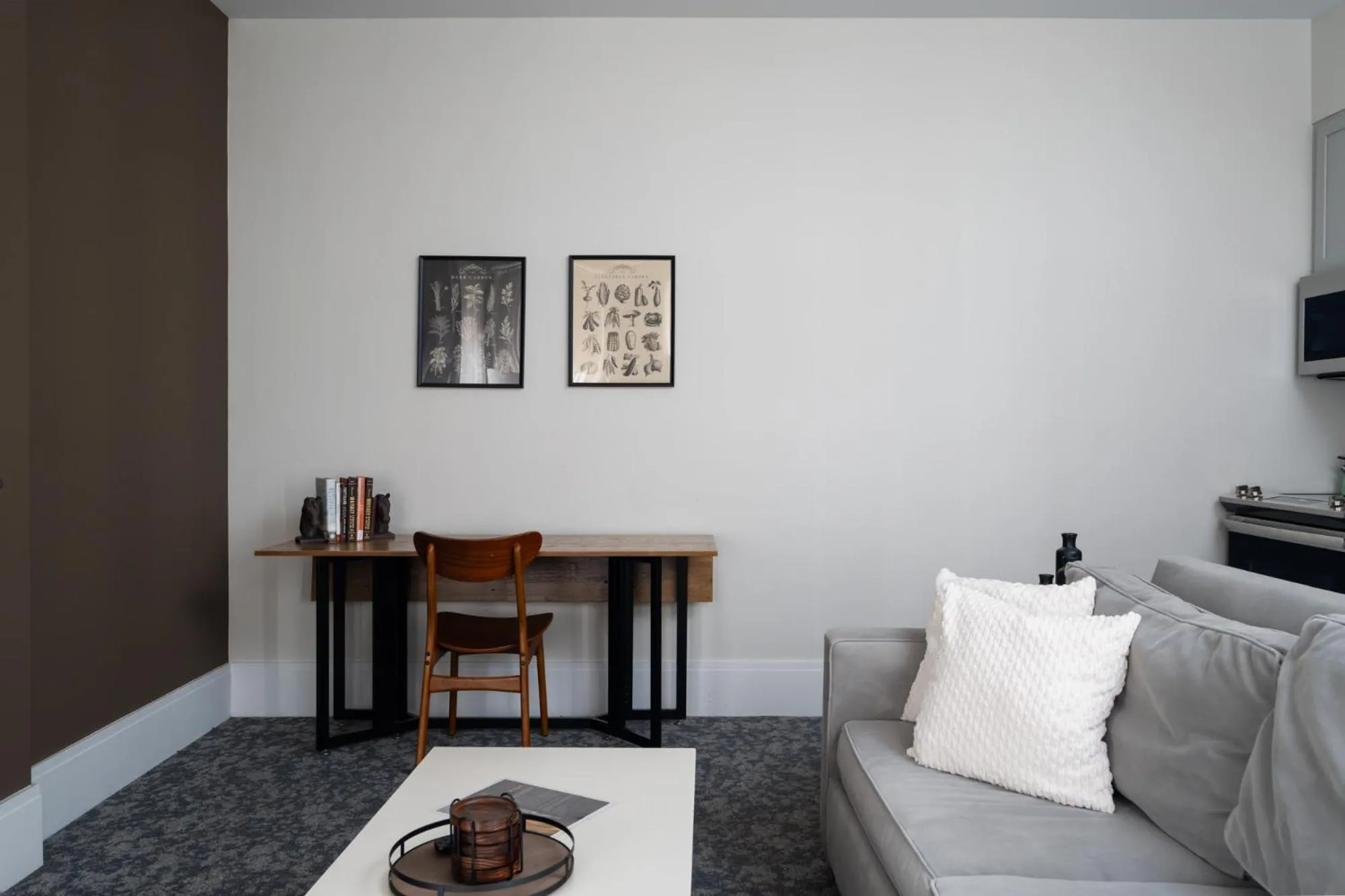 Living room in Hancock House