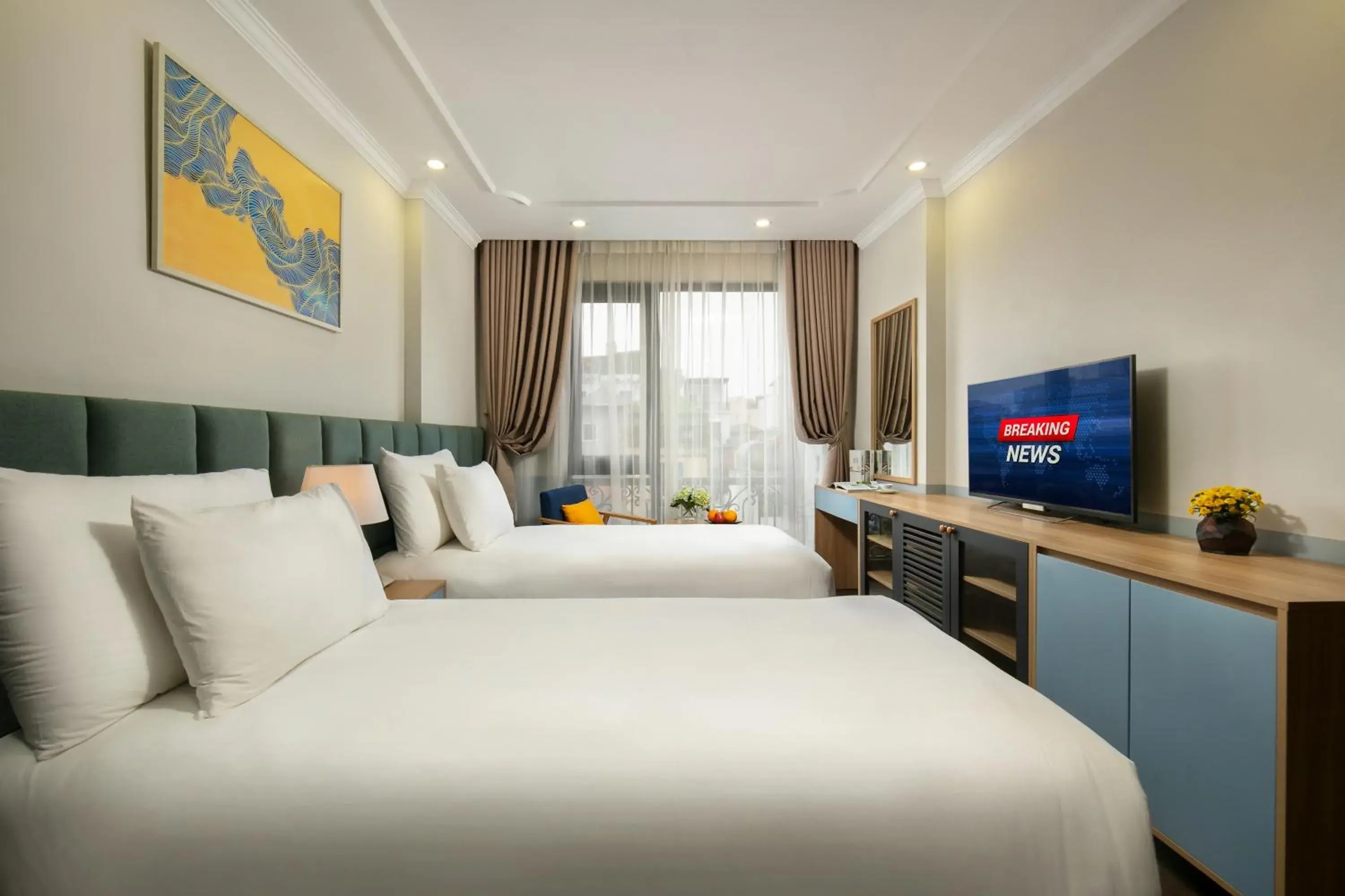 Photo of the whole room, Bed in C'Bon Hotel Do Quang Photo of the whole room, Bed in C'Bon Hotel Do Quang