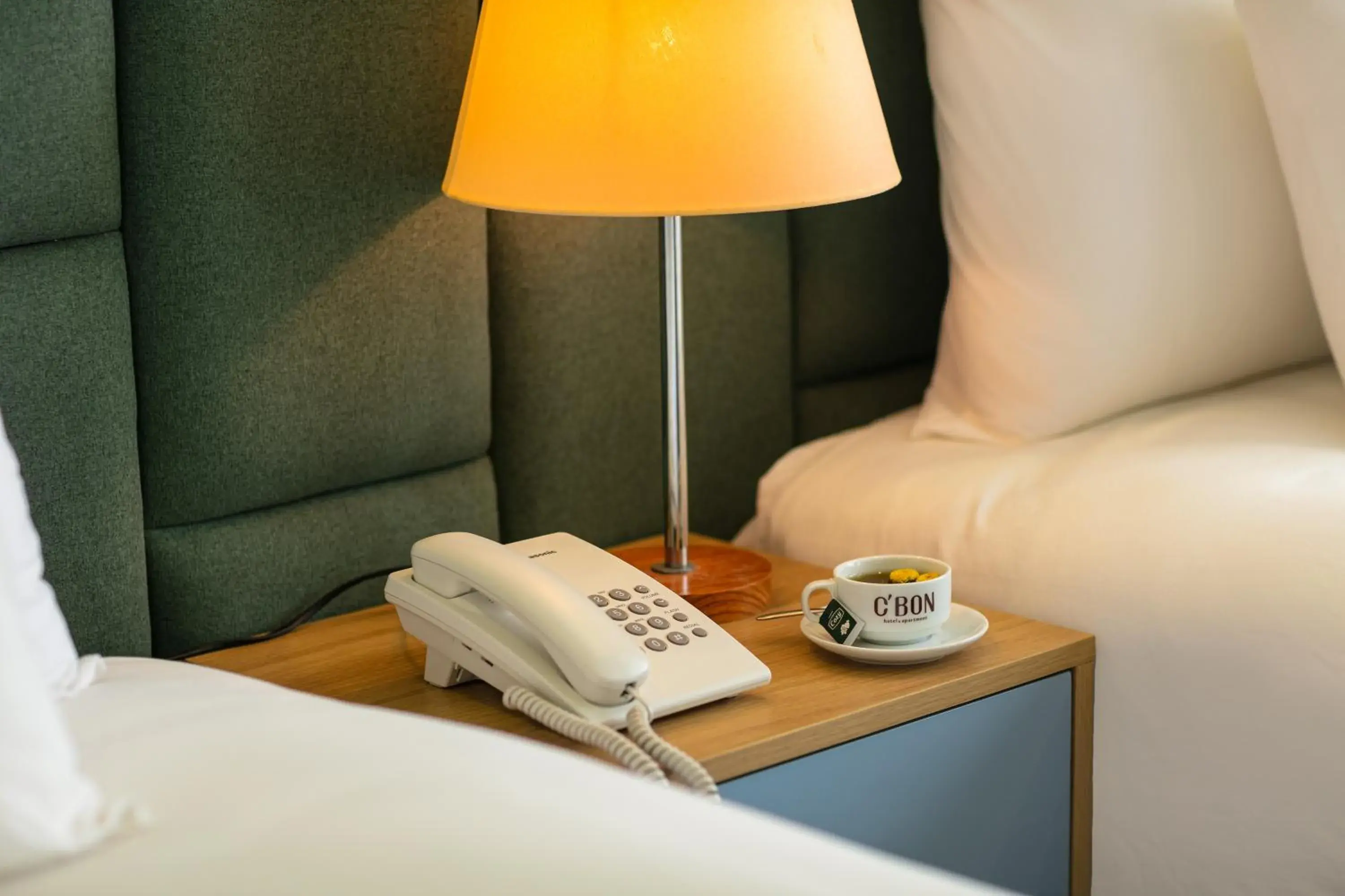 Coffee/tea facilities, Bed in C'Bon Hotel Do Quang Coffee/tea facilities, Bed in C'Bon Hotel Do Quang