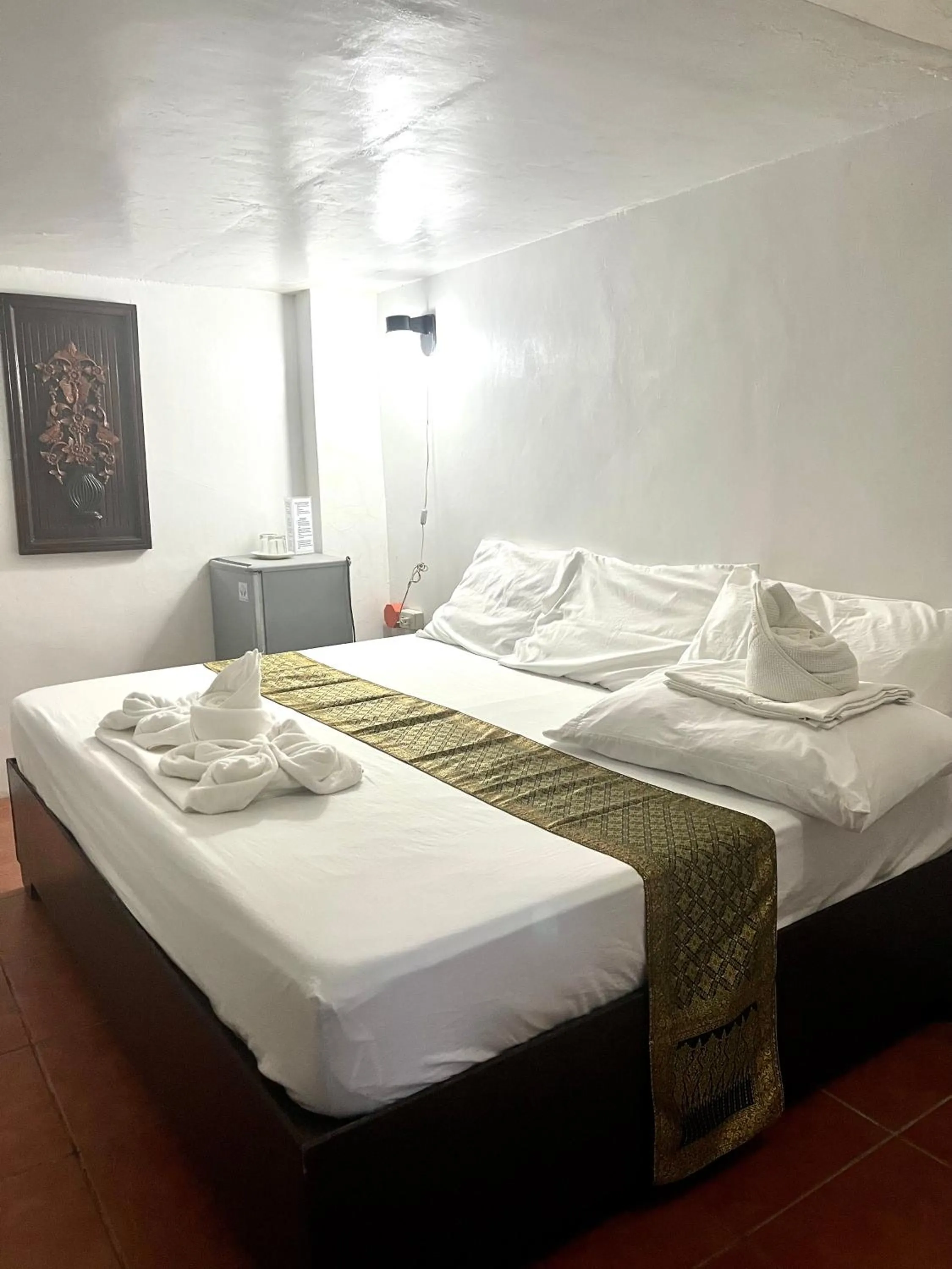 Bed in Boracay Ocean Bay Hotel