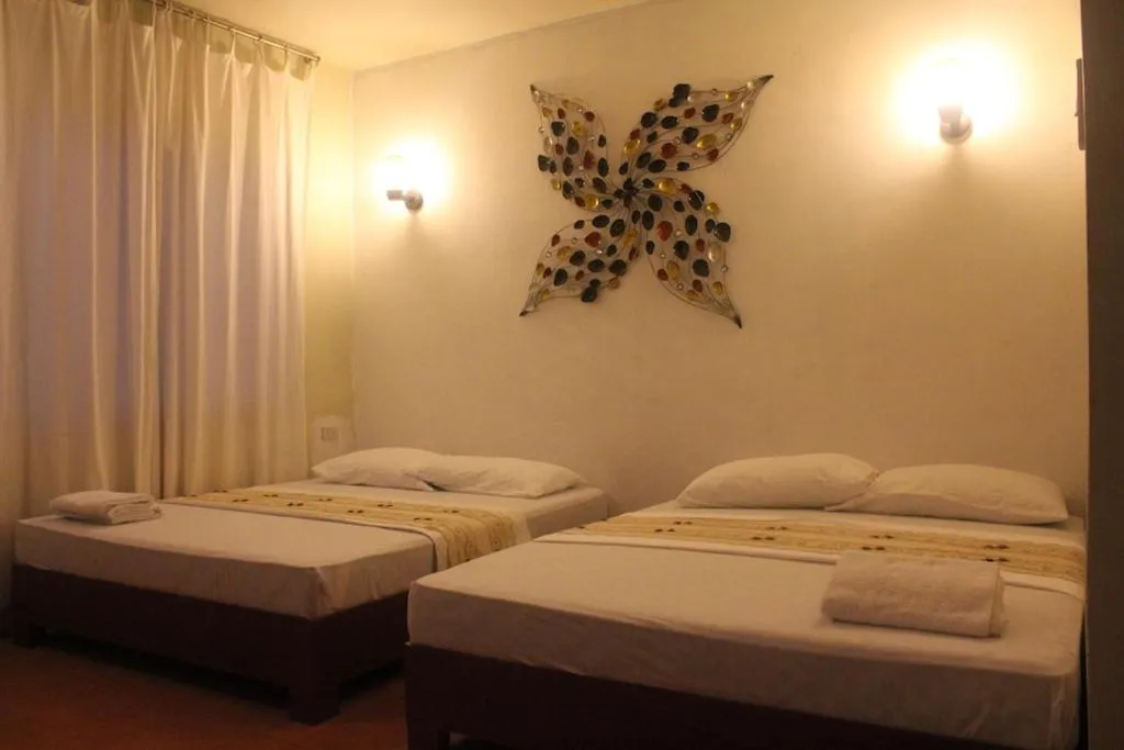 Bed in Boracay Ocean Bay Hotel