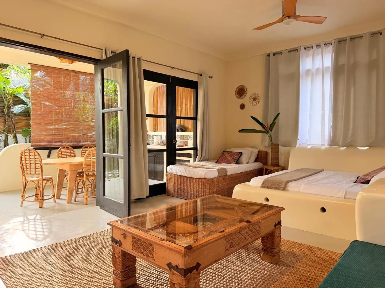 Bed in Parrots Boutique Resort