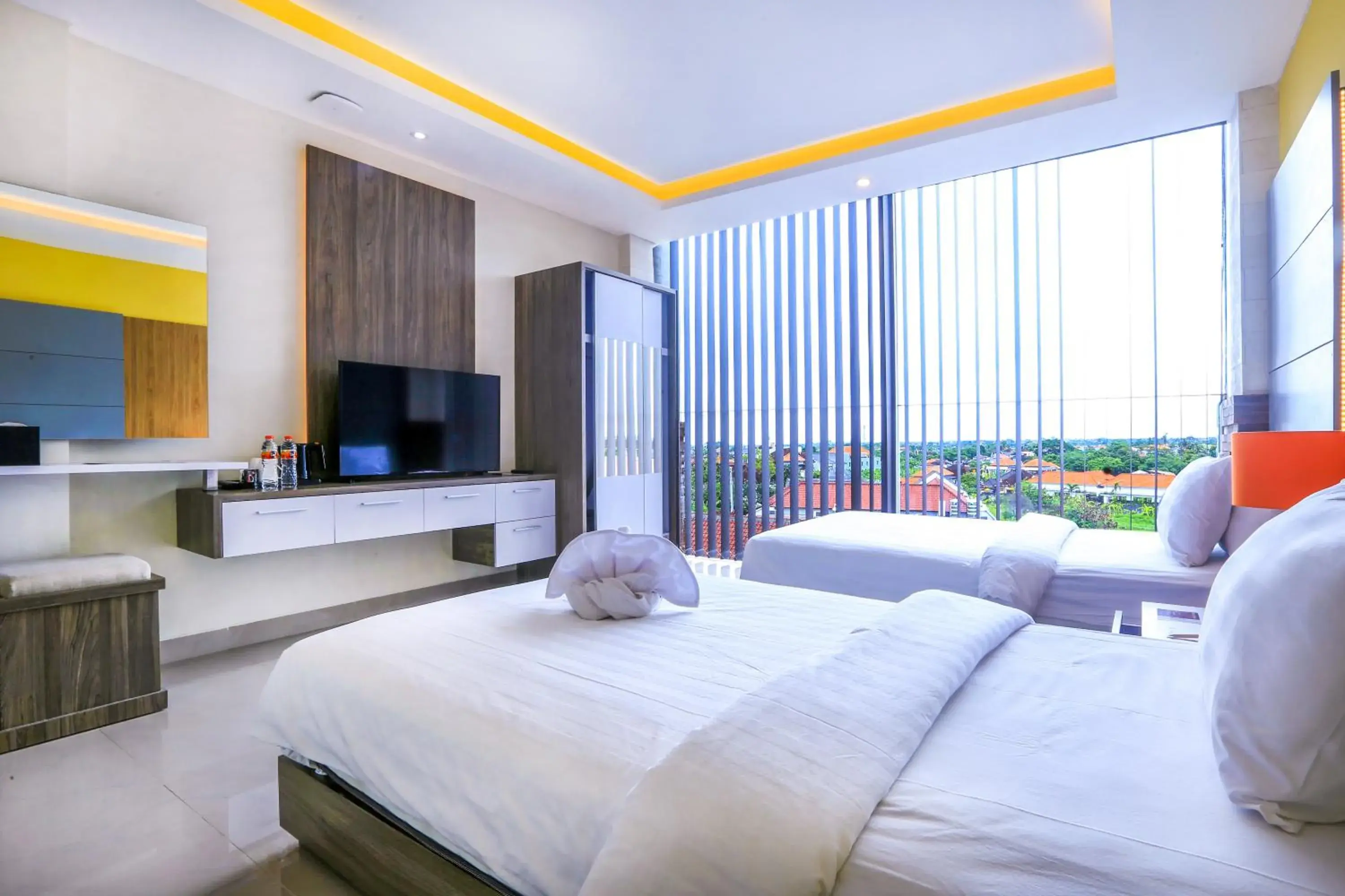 Deluxe Twin Room with Village View in Canggu Dream Village Hotel and Suites Deluxe Twin Room with Village View in Canggu Dream Village Hotel and Suites