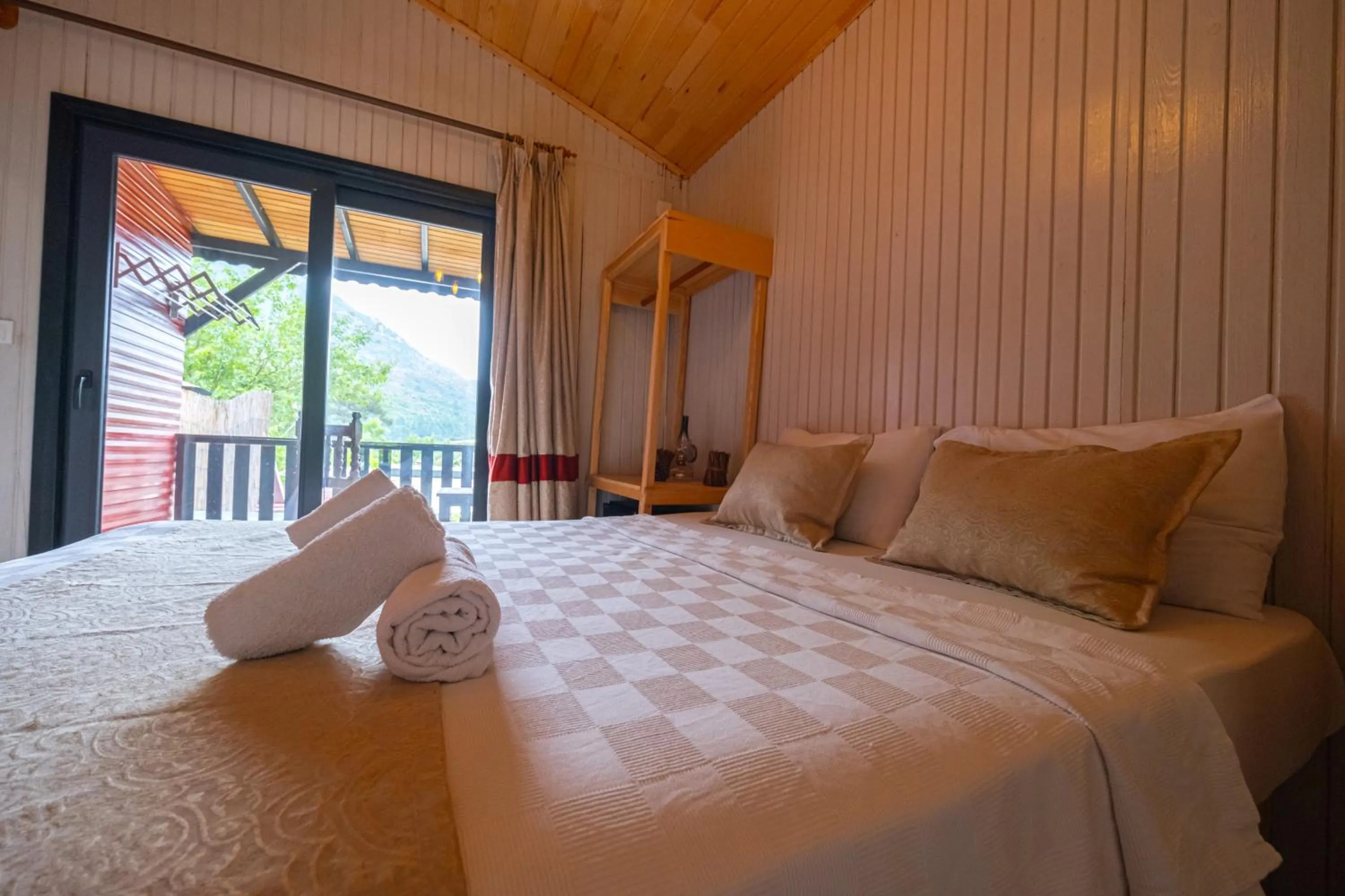 Bed in Koala Bungalows