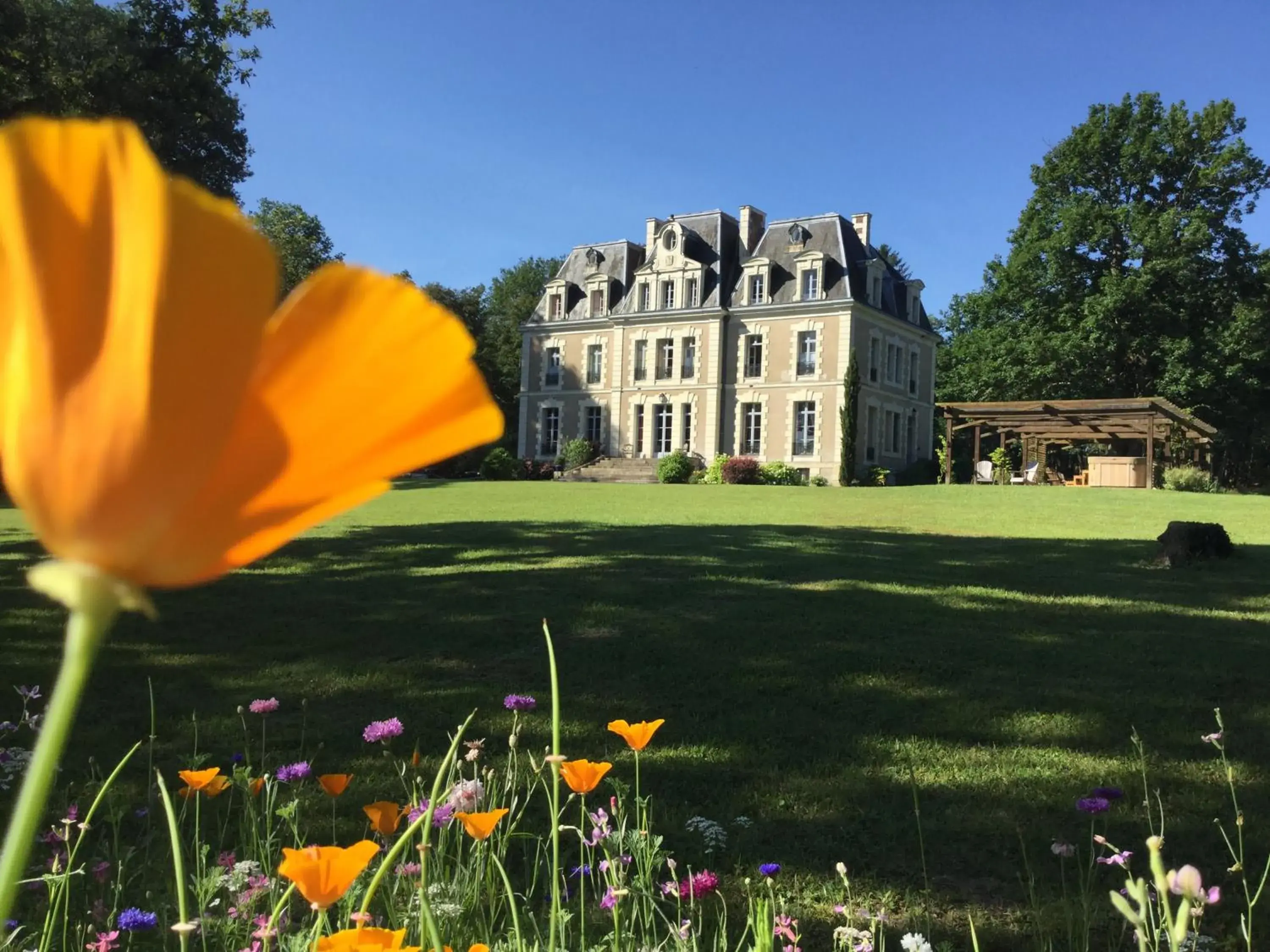 Château des Essards avec piscine et jacuzzi Château des Essards avec piscine et jacuzzi