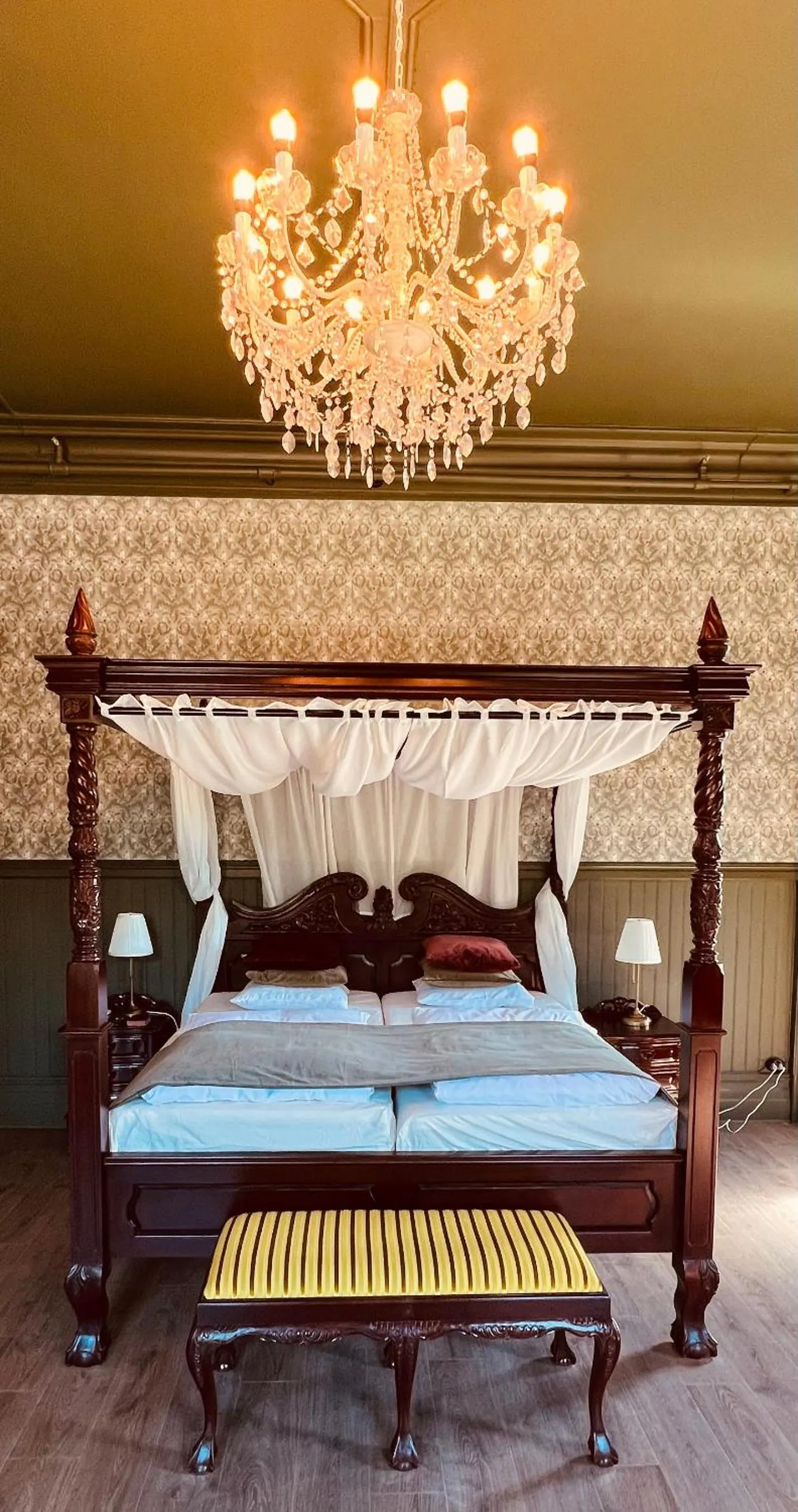 Bed in Torreby Slott Hotel & Golf