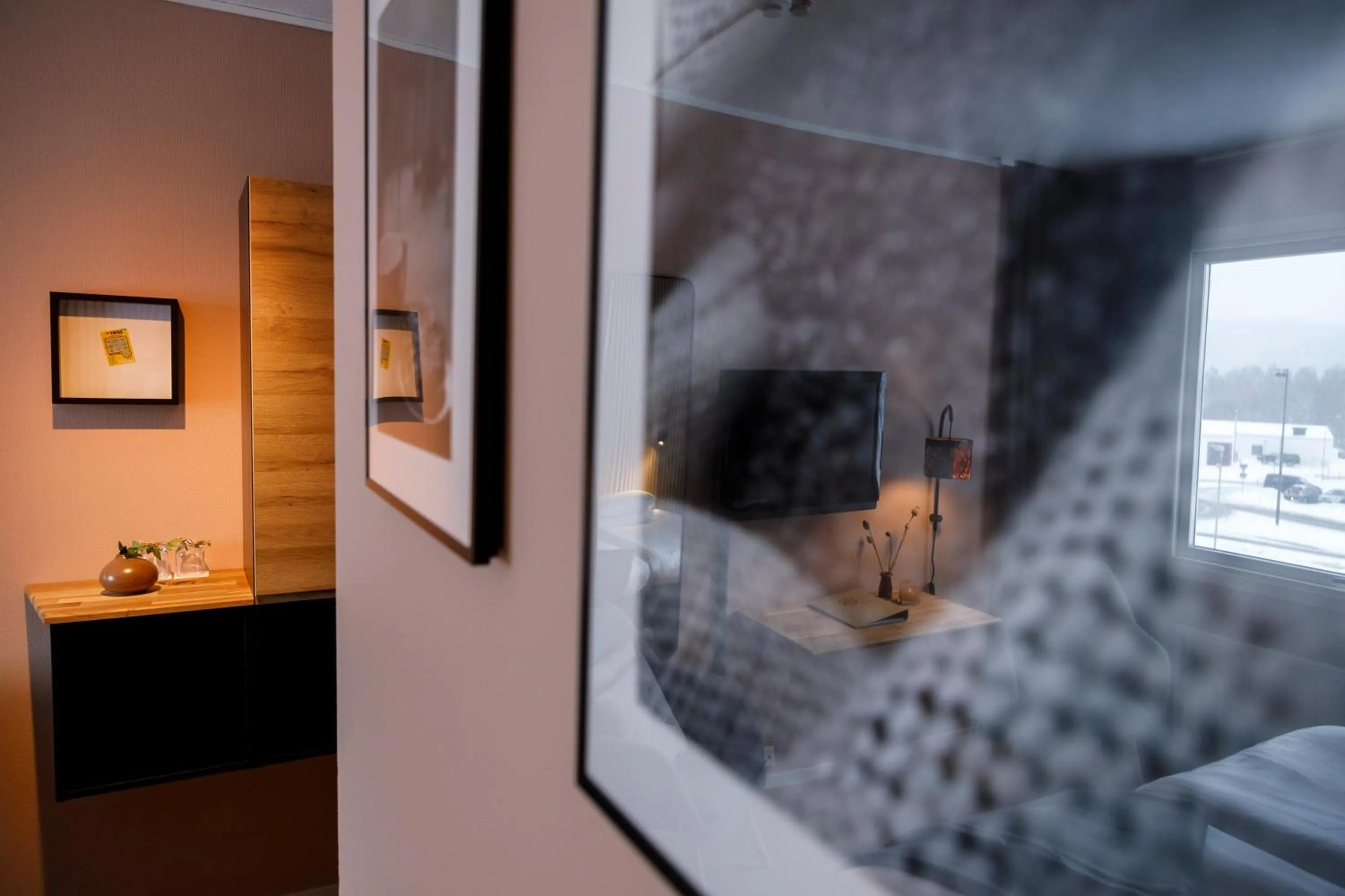 Photo of the whole room, Bed in Hotell Nyboholm