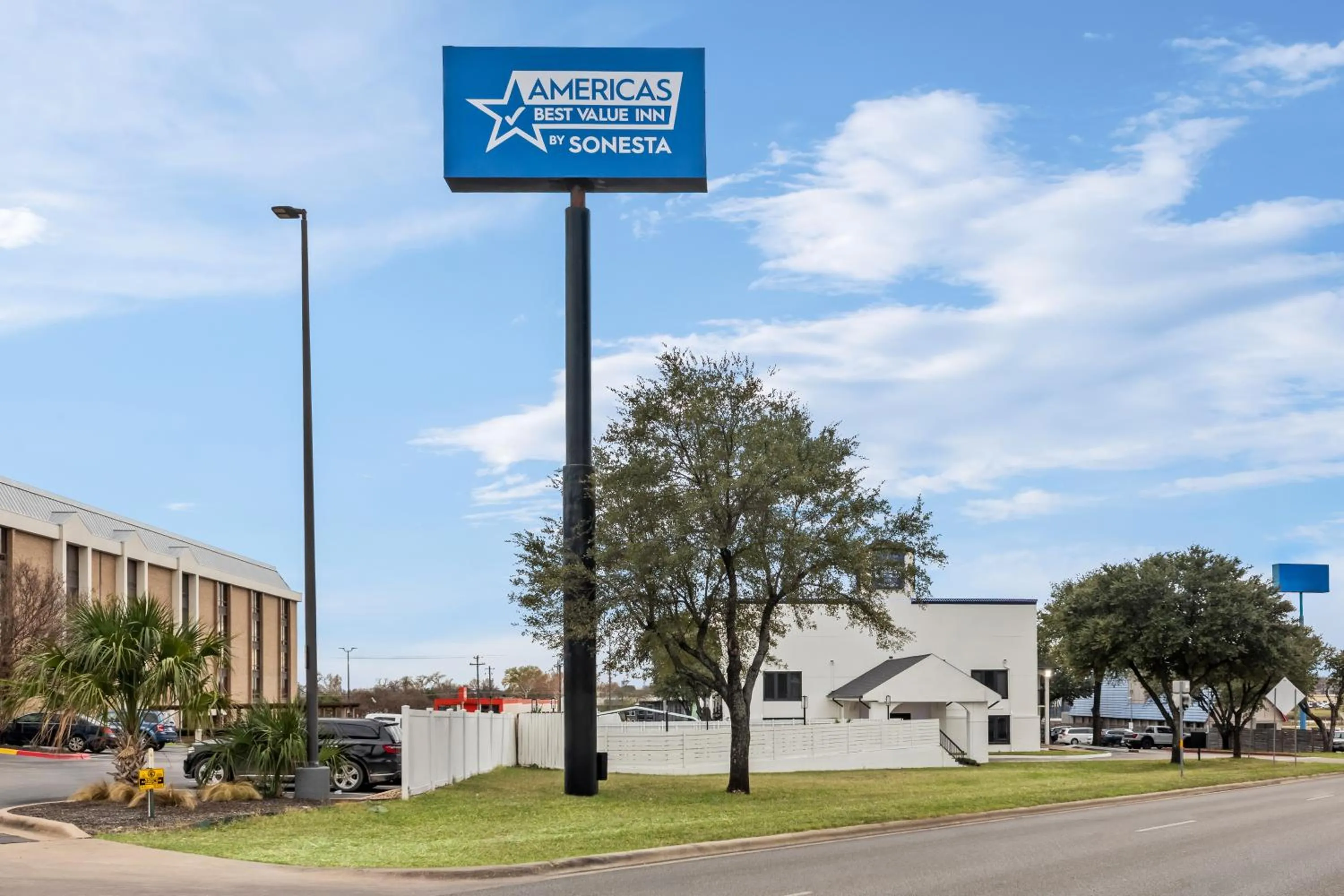 Property building in Americas Best Value Inn Austin