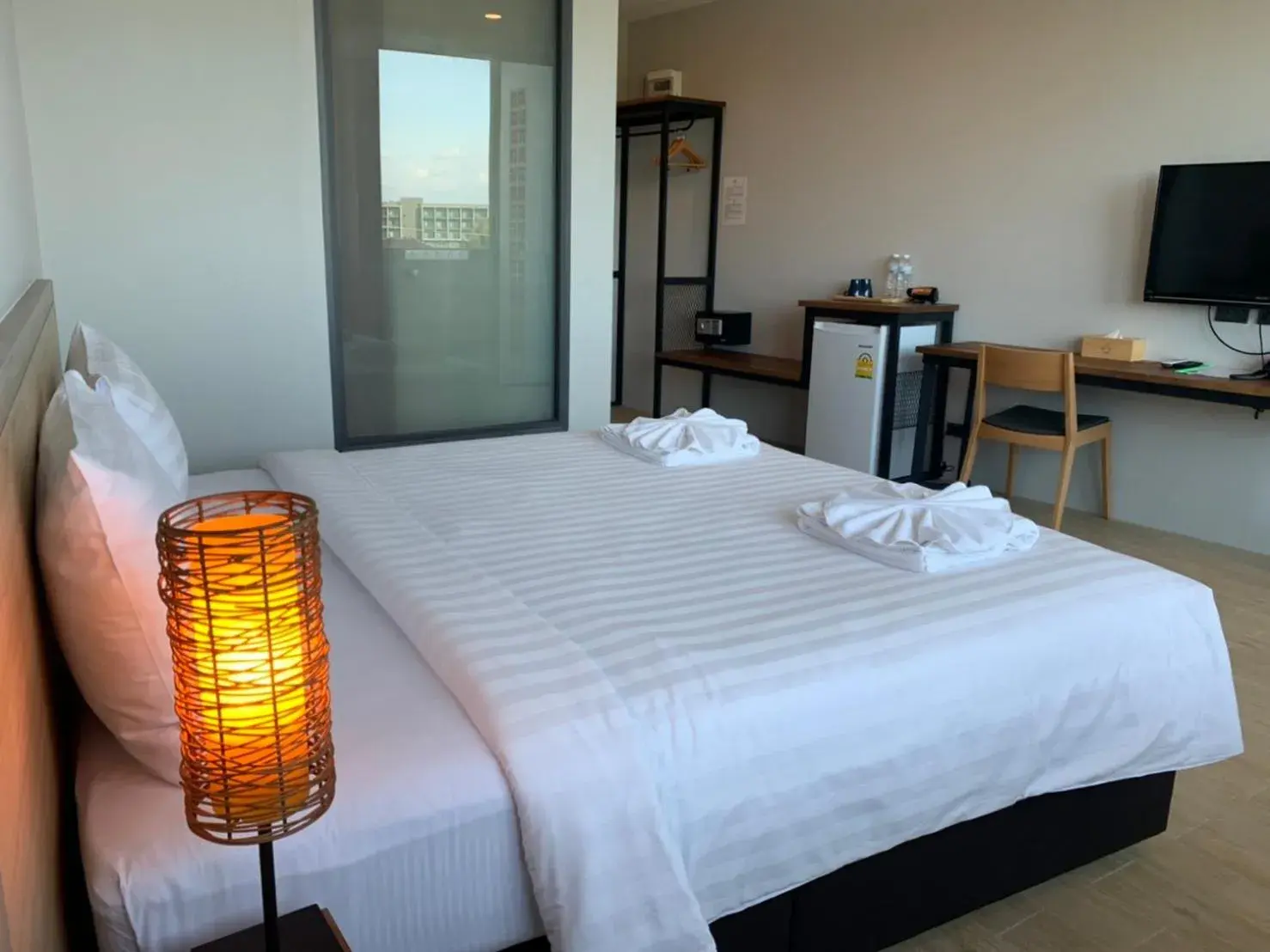 Deluxe Double Room with Balcony in Atom Phuket Hotel Deluxe Double Room with Balcony in Atom Phuket Hotel