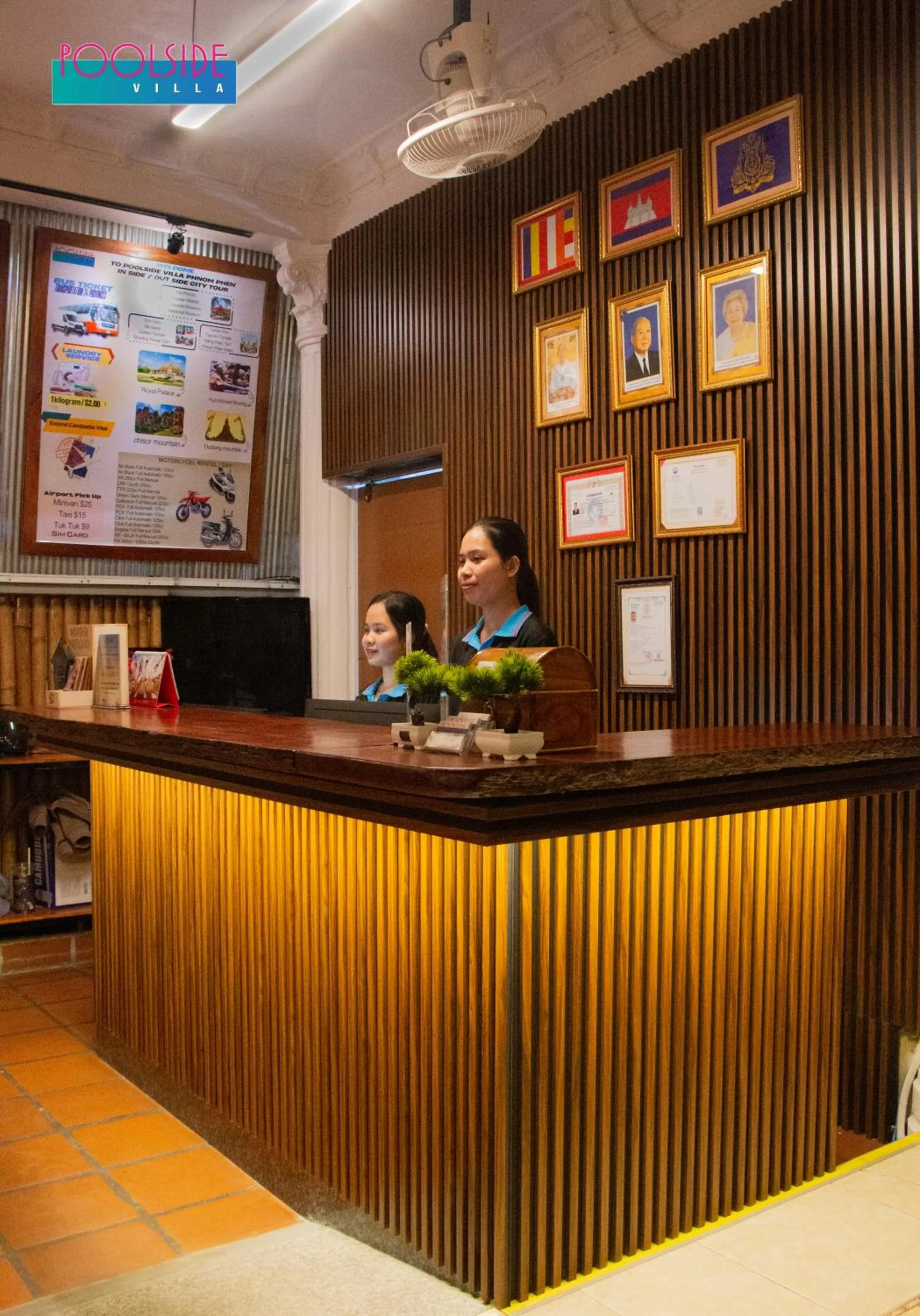 Lobby or reception in Poolside Villa