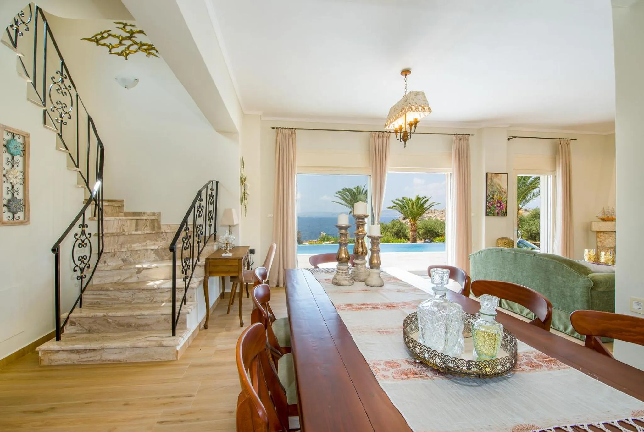 Living room in Villa Koutalas