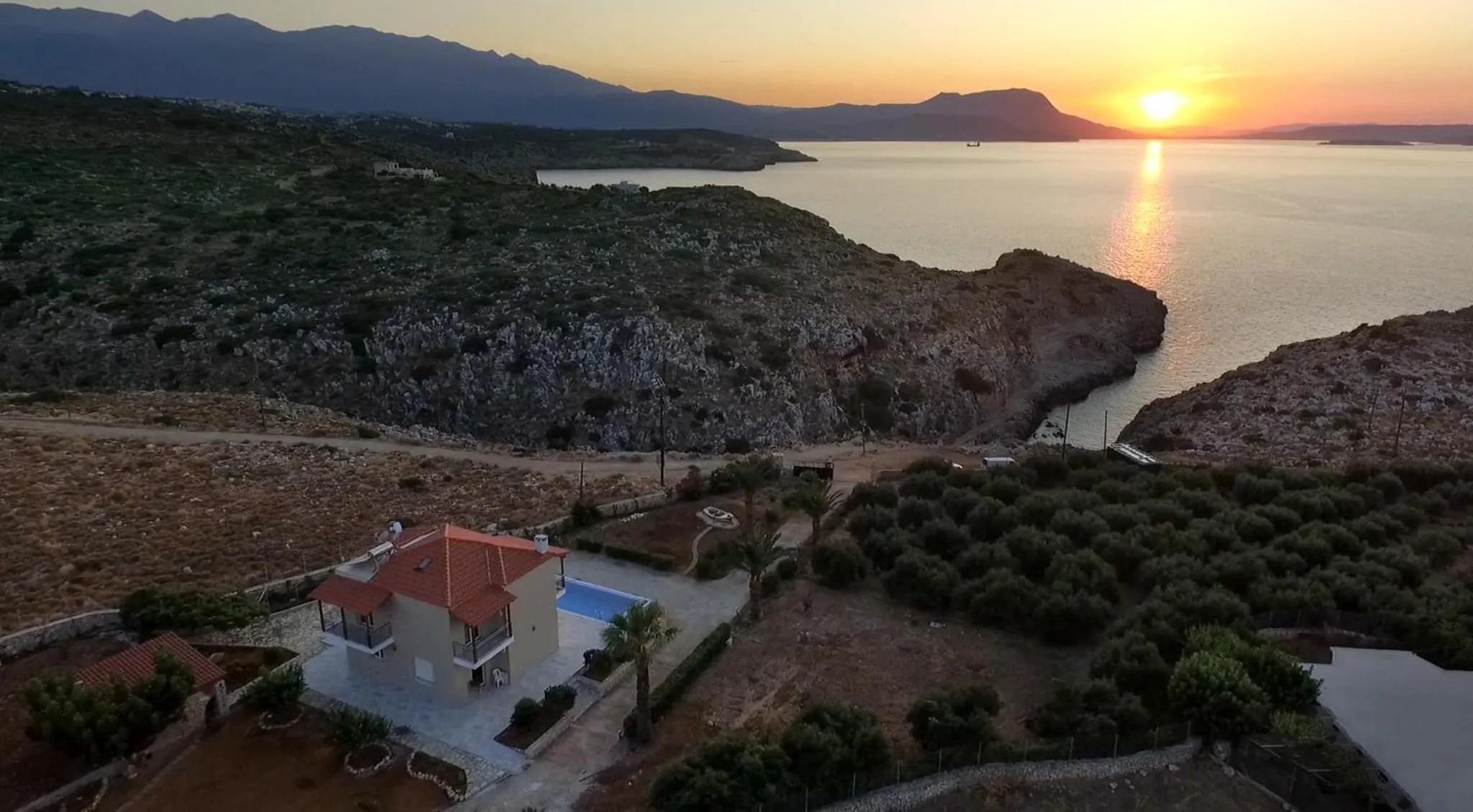 Sunset in Villa Koutalas