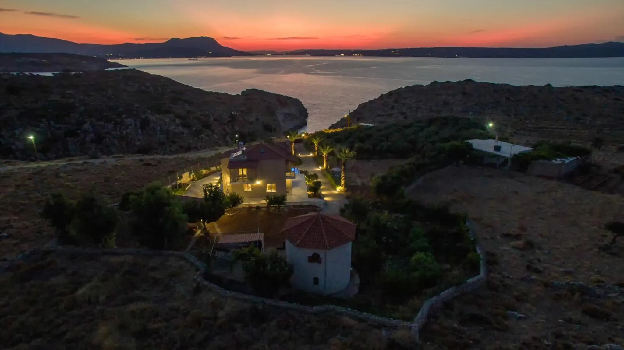 Sunset in Villa Koutalas