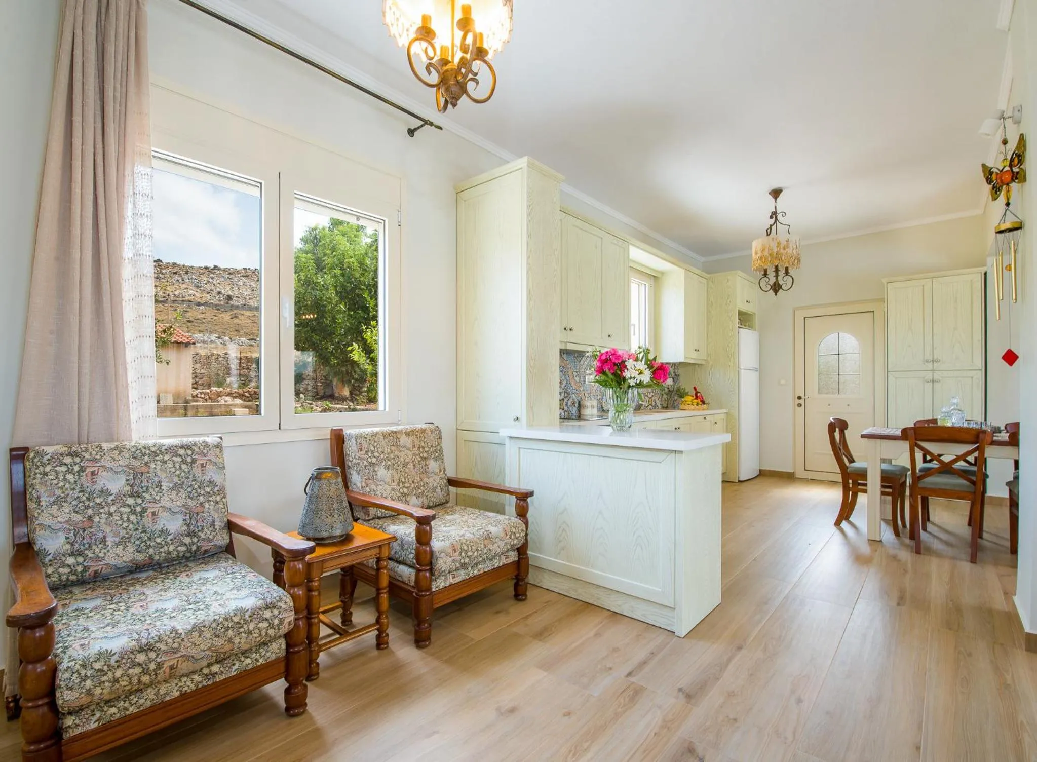Seating area in Villa Koutalas