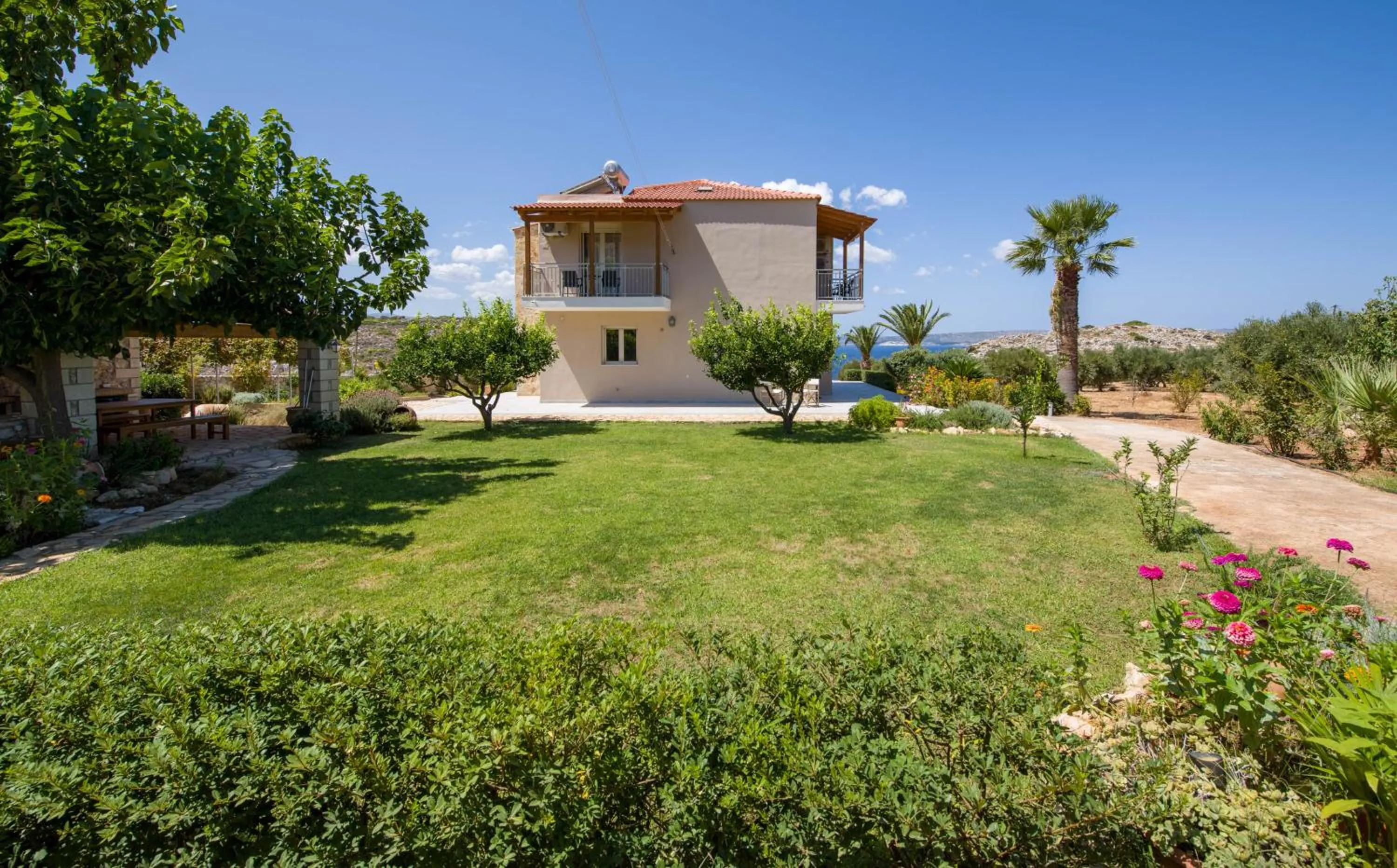 Garden view in Villa Koutalas
