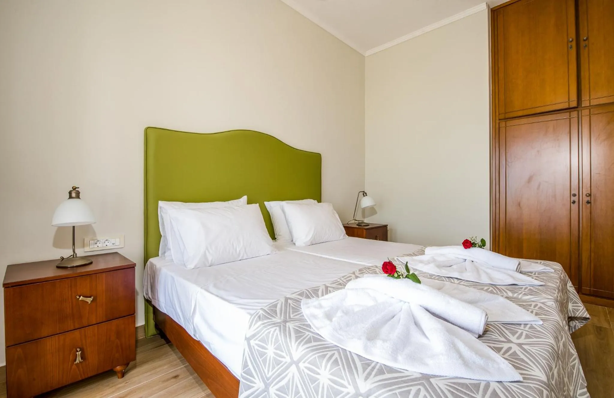 Bedroom, Bed in Villa Koutalas