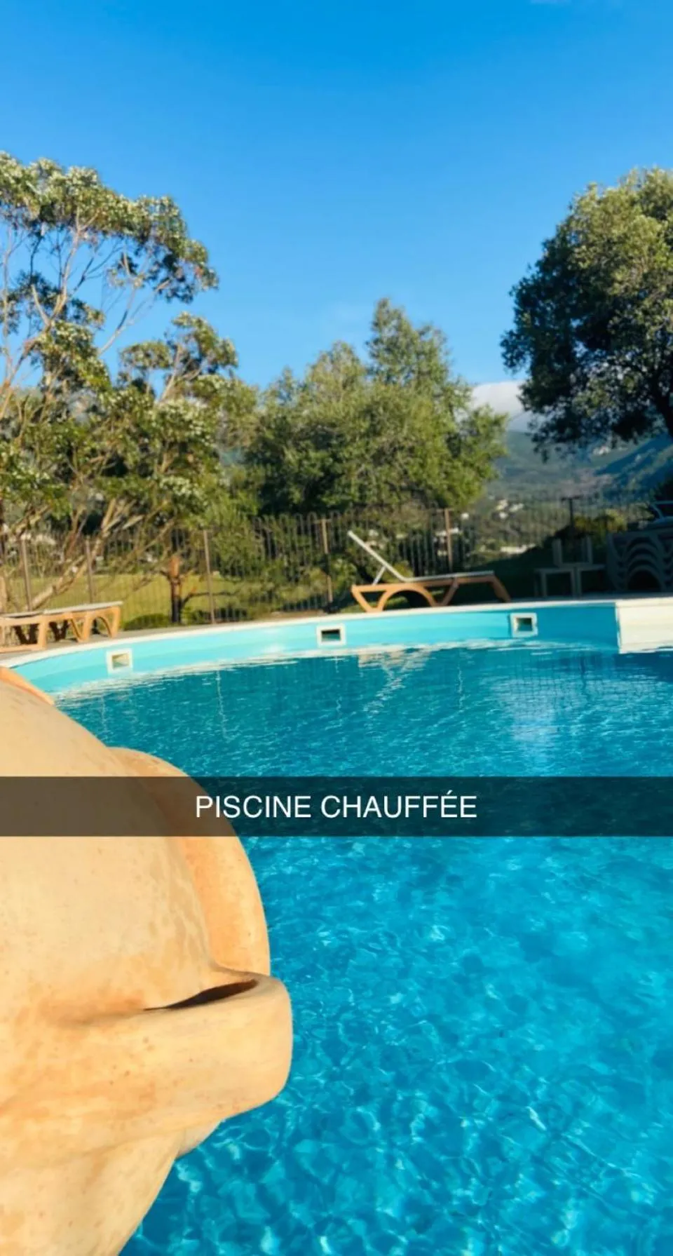 Swimming pool in Auberge Lustincone