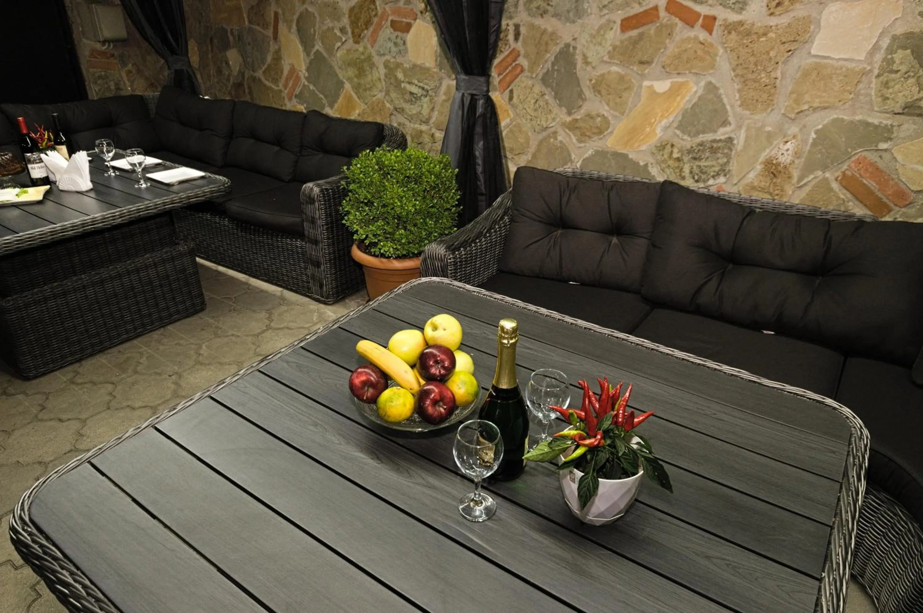 Patio in Hotel Majestic