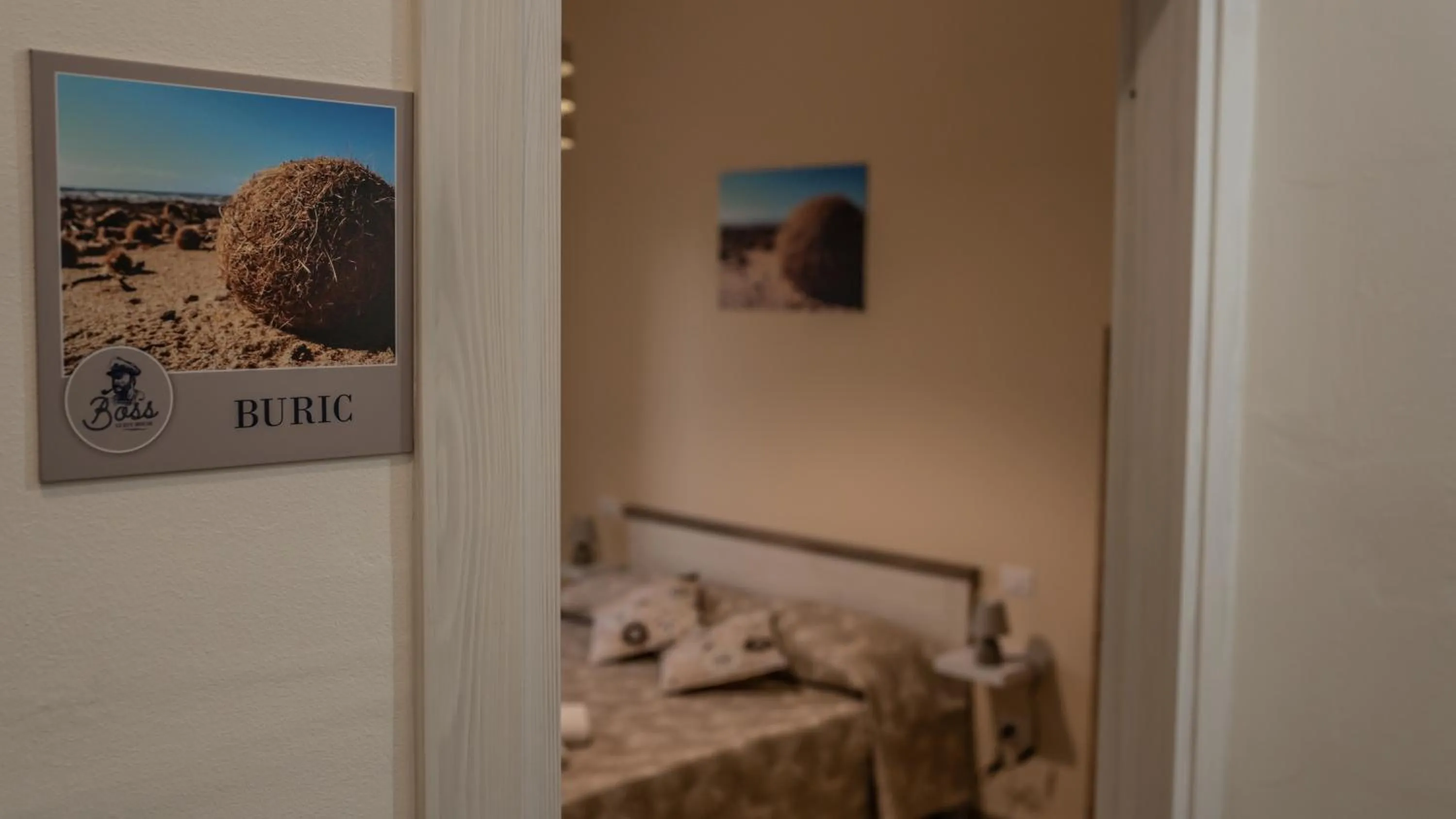 Photo of the whole room, Bed in BOSS Guest House