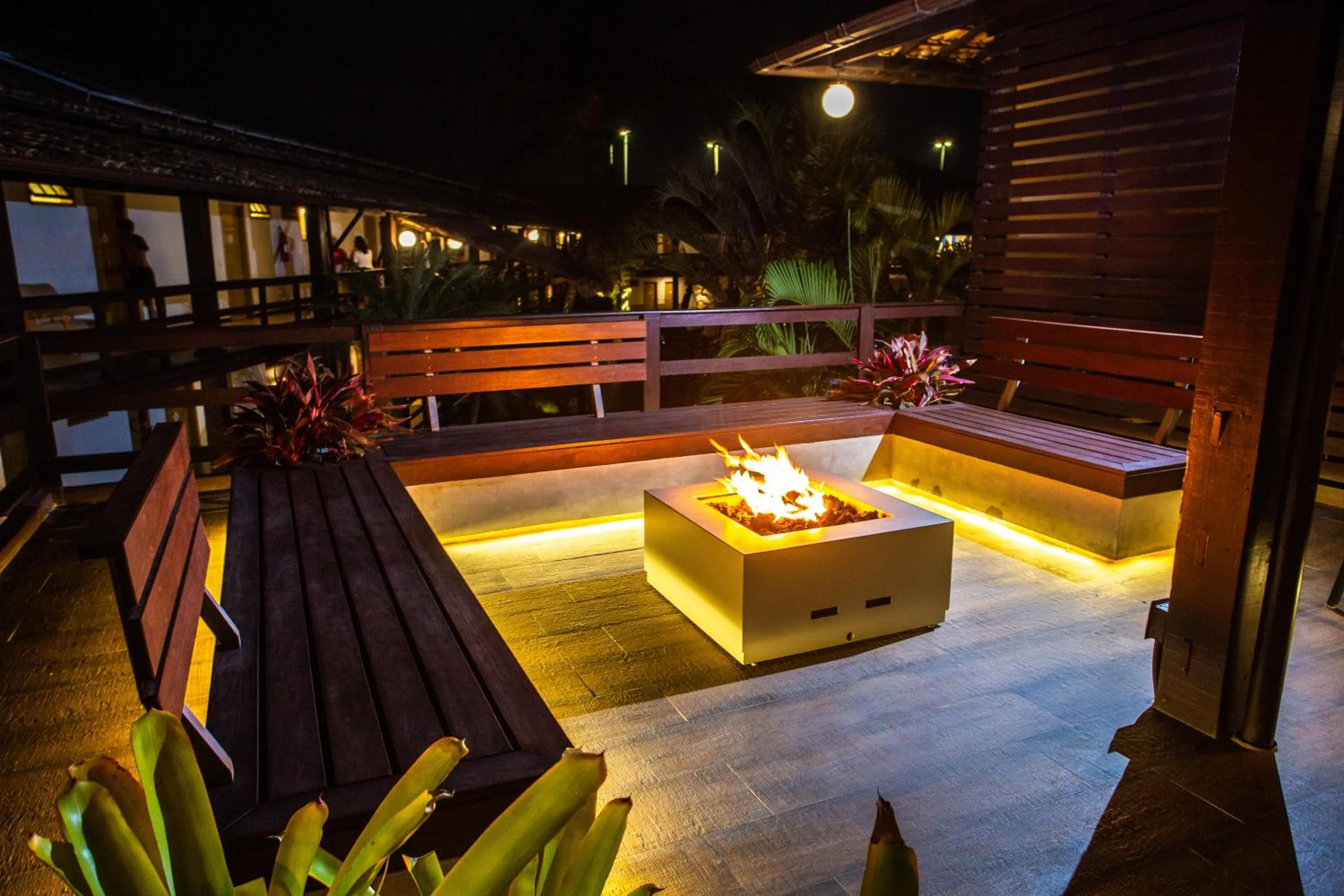 fireplace in Hotel Vilarejo Praia All Inclusive