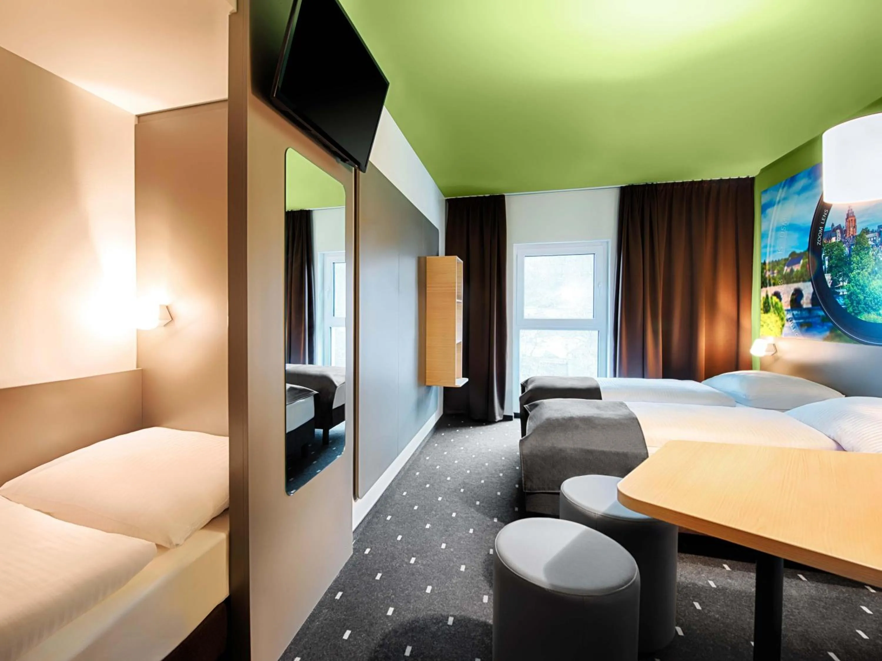 Photo of the whole room, Bed in B&B Hotel Wetzlar