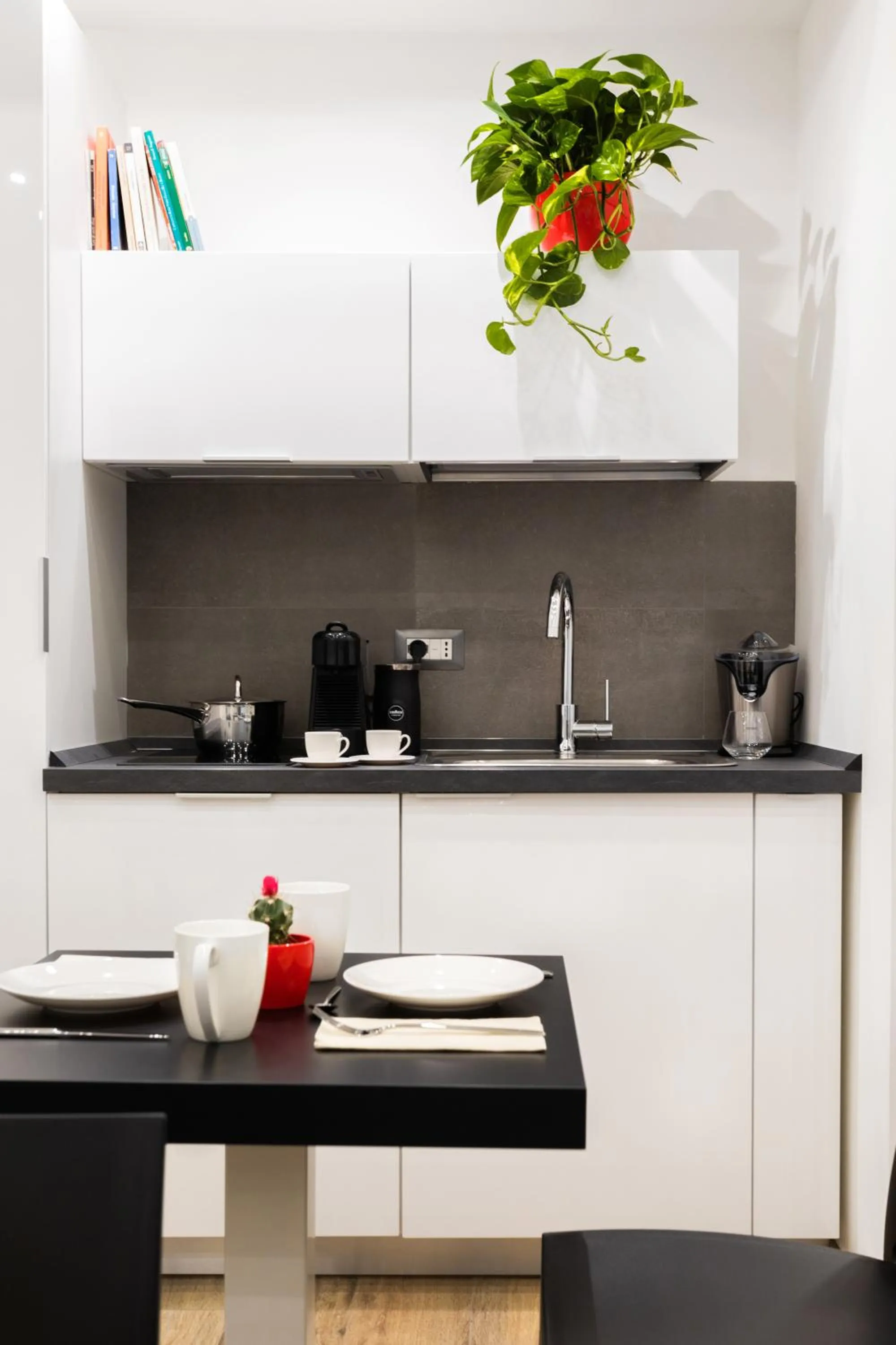 Communal kitchen in Lighea aqua suites and breakfast