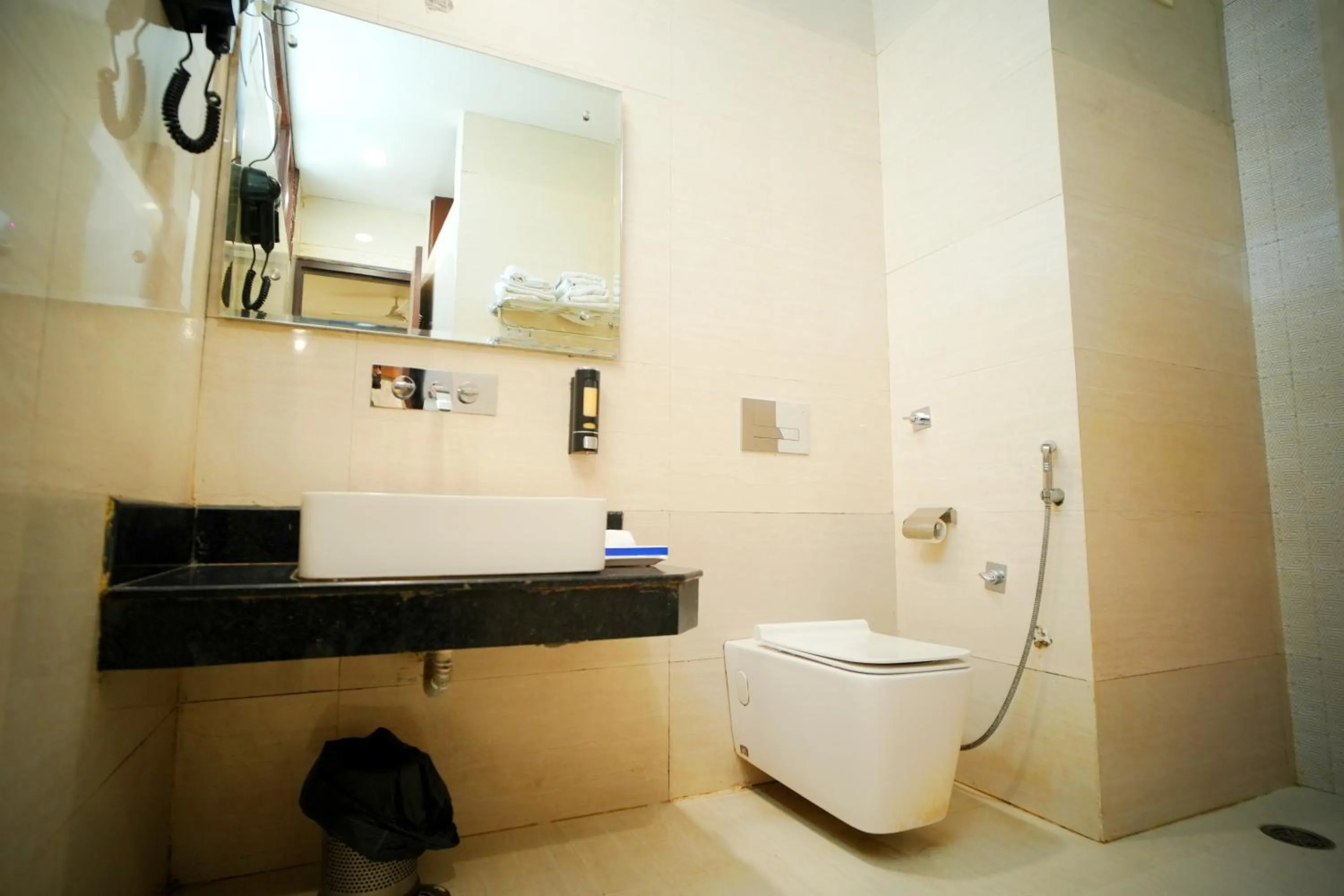 Toilet in Hotel Kalka Royal