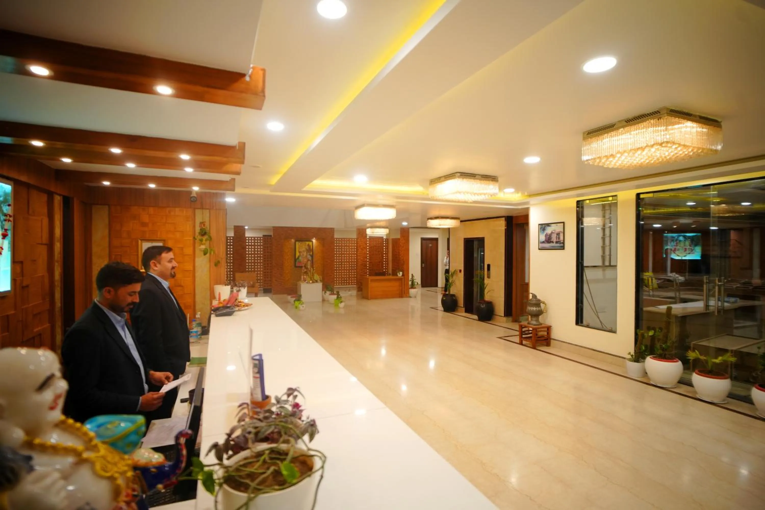 Lobby or reception in Hotel Kalka Royal