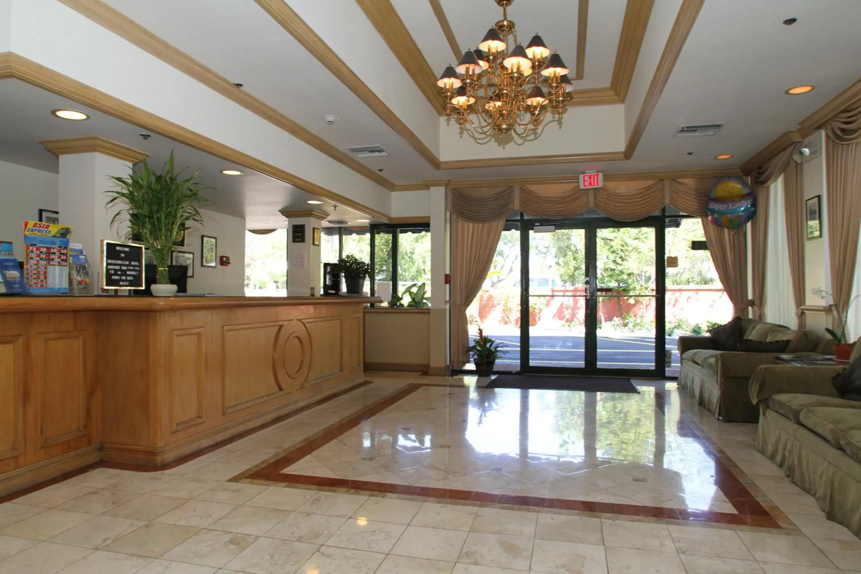 Lobby or reception in Hotel Chateaubleau Lobby or reception in Hotel Chateaubleau