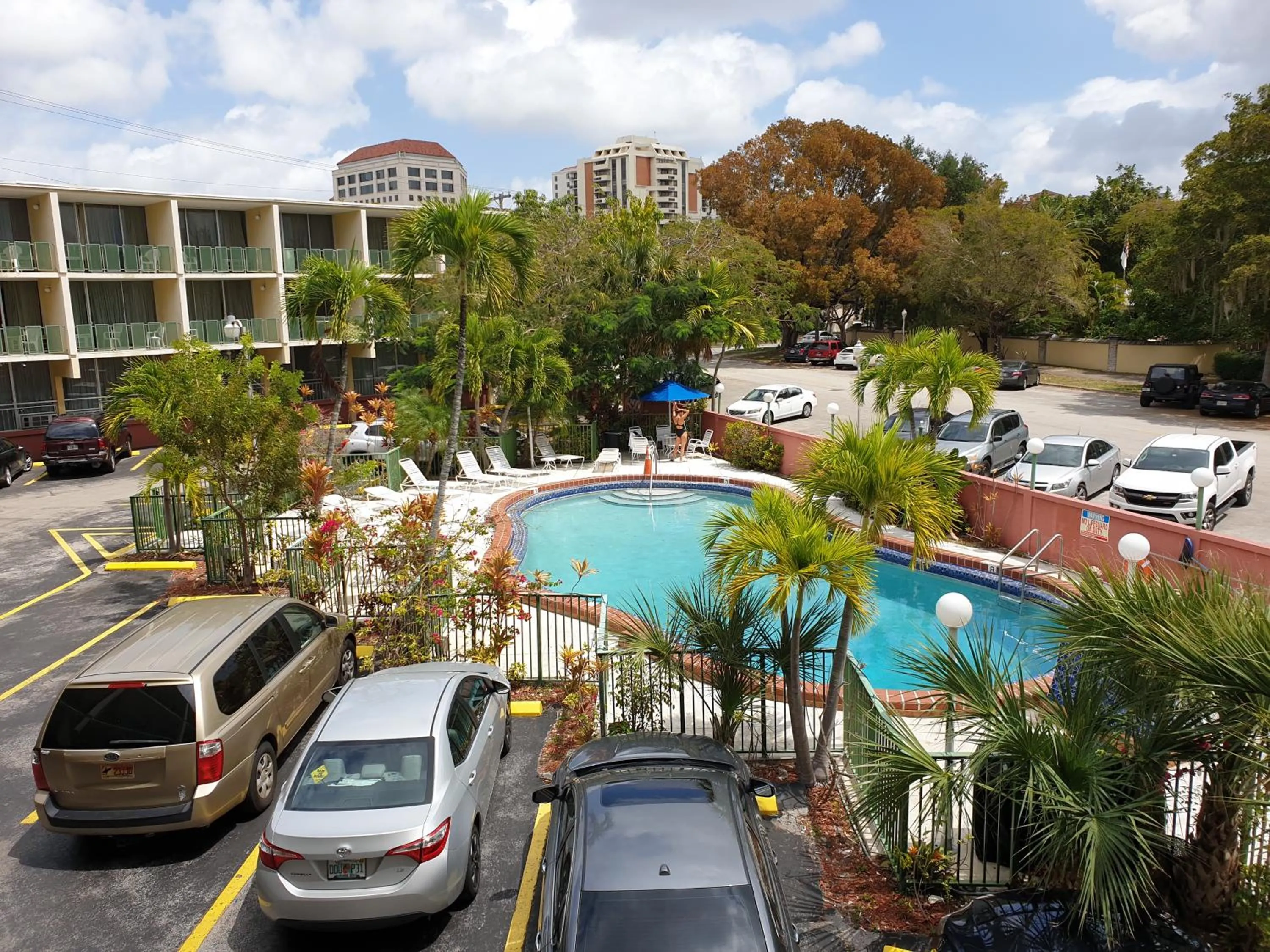 Swimming pool in Hotel Chateaubleau