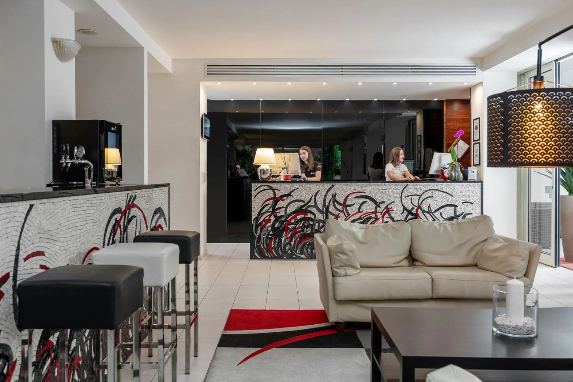 Lobby or reception in Hotel Alexander