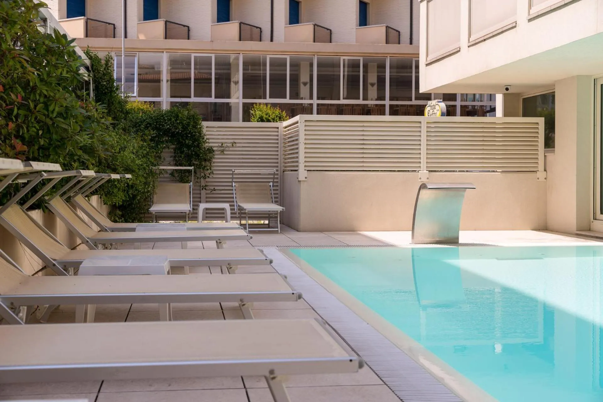Pool view in Hotel Alexander