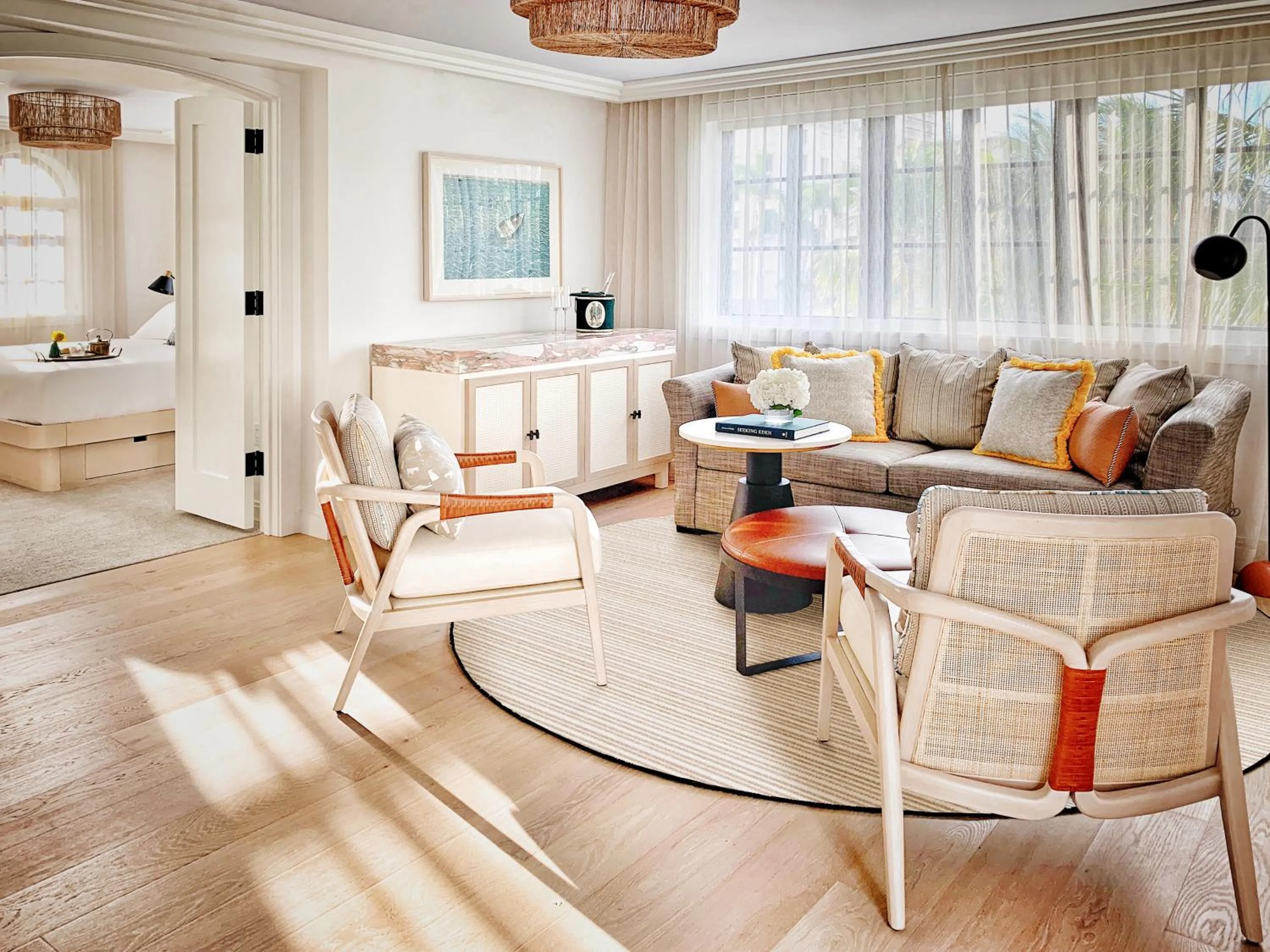 Living room in White Elephant Palm Beach