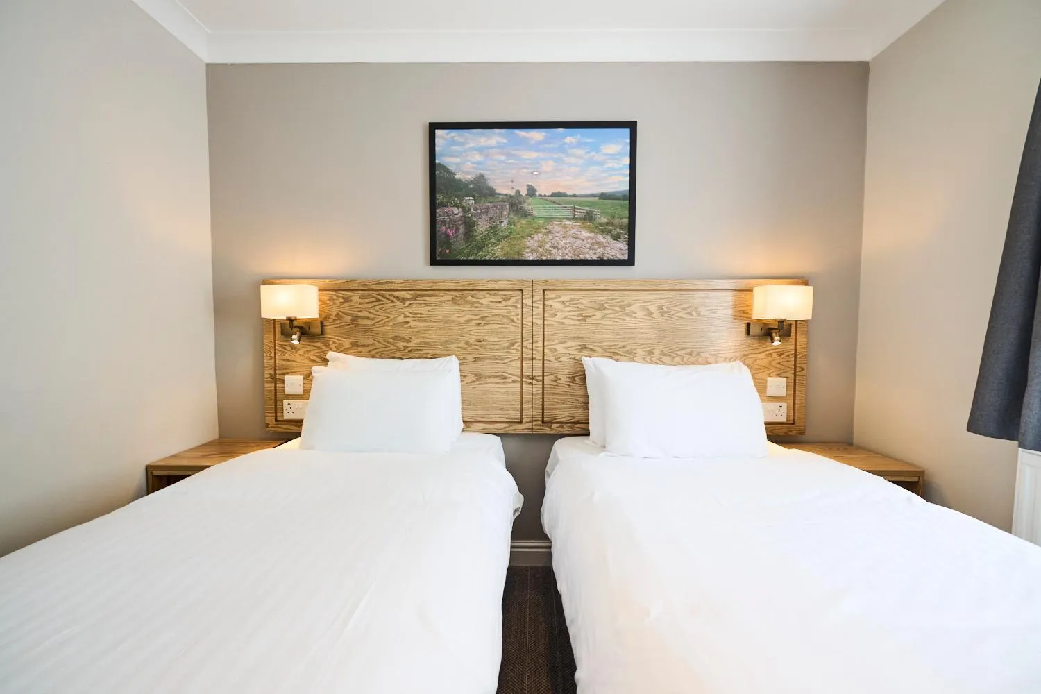 Bedroom, Bed in Red Lion, Wigan by Marston's Inns