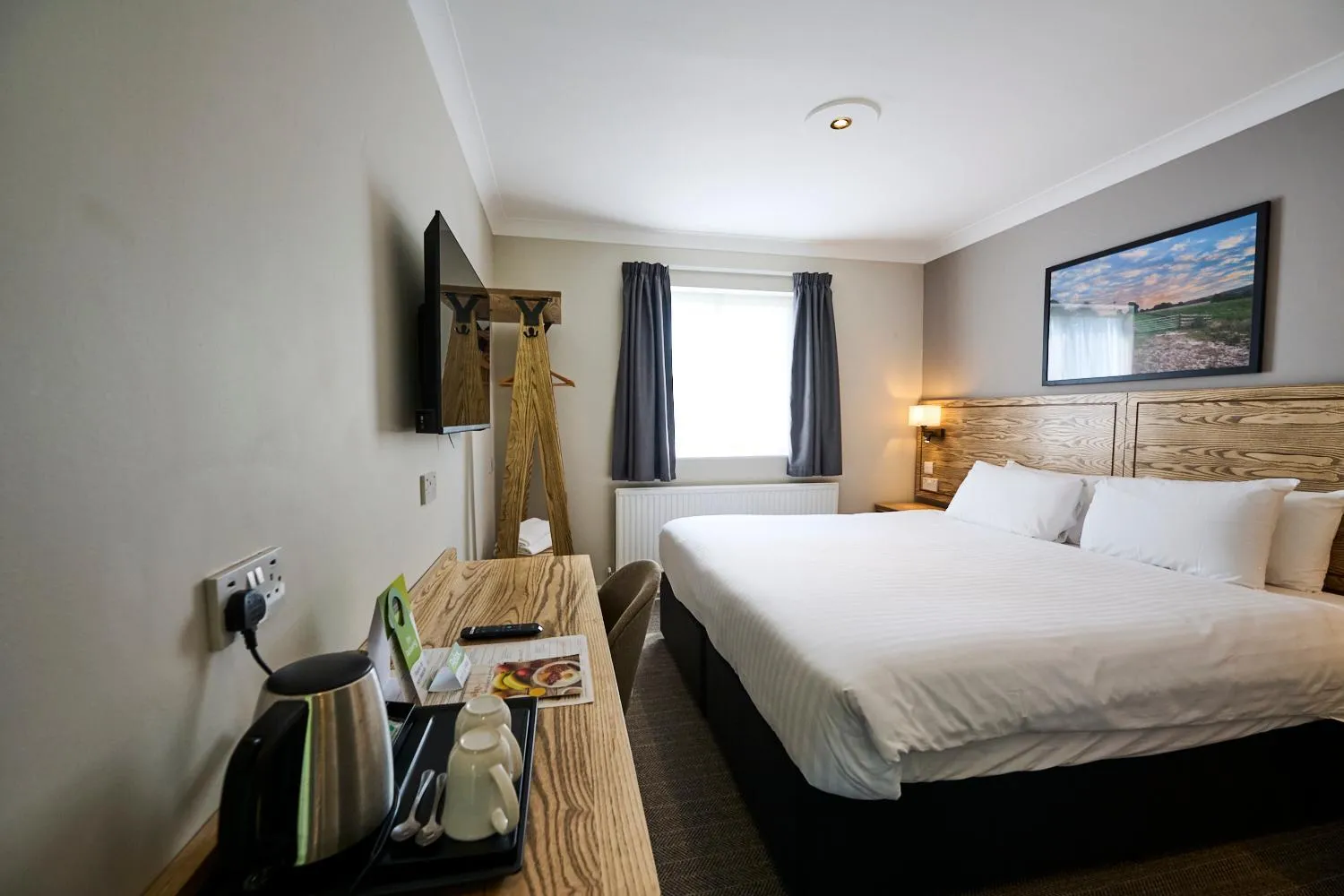 Bedroom, Bed in Red Lion, Wigan by Marston's Inns